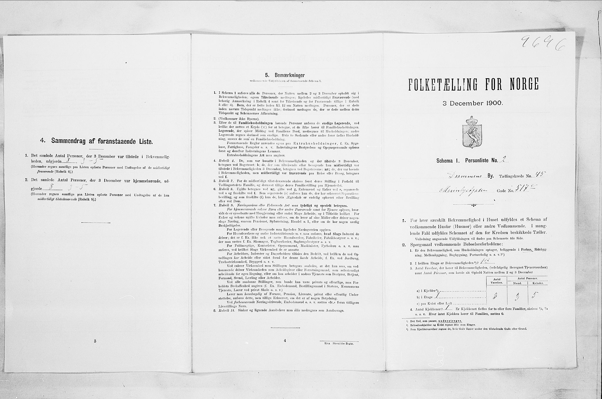 RA, Folketelling 1900 for 0602 Drammen kjøpstad, 1900, s. 7794