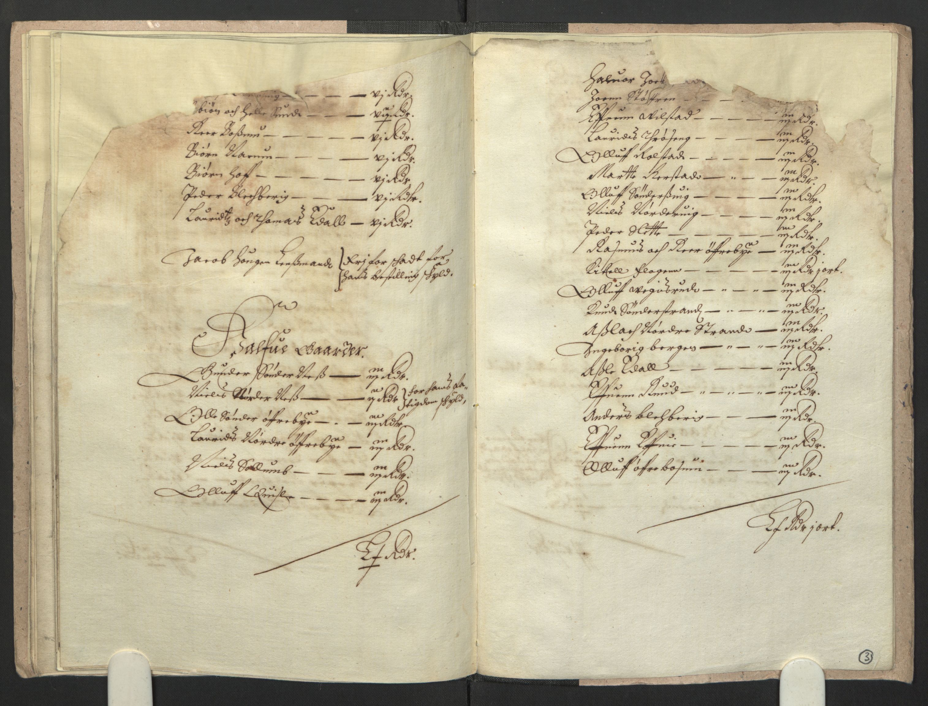 Rentekammeret inntil 1814, Realistisk ordnet avdeling, AV/RA-EA-4070/L/L0016/0009: Tønsberg lagdømme. Eiker, Modum, Sigdal og Sandsvær: / Skattemanntall over Eiker, Sandsvær, Modum og Sigdal, 1661, s. 2b-3a