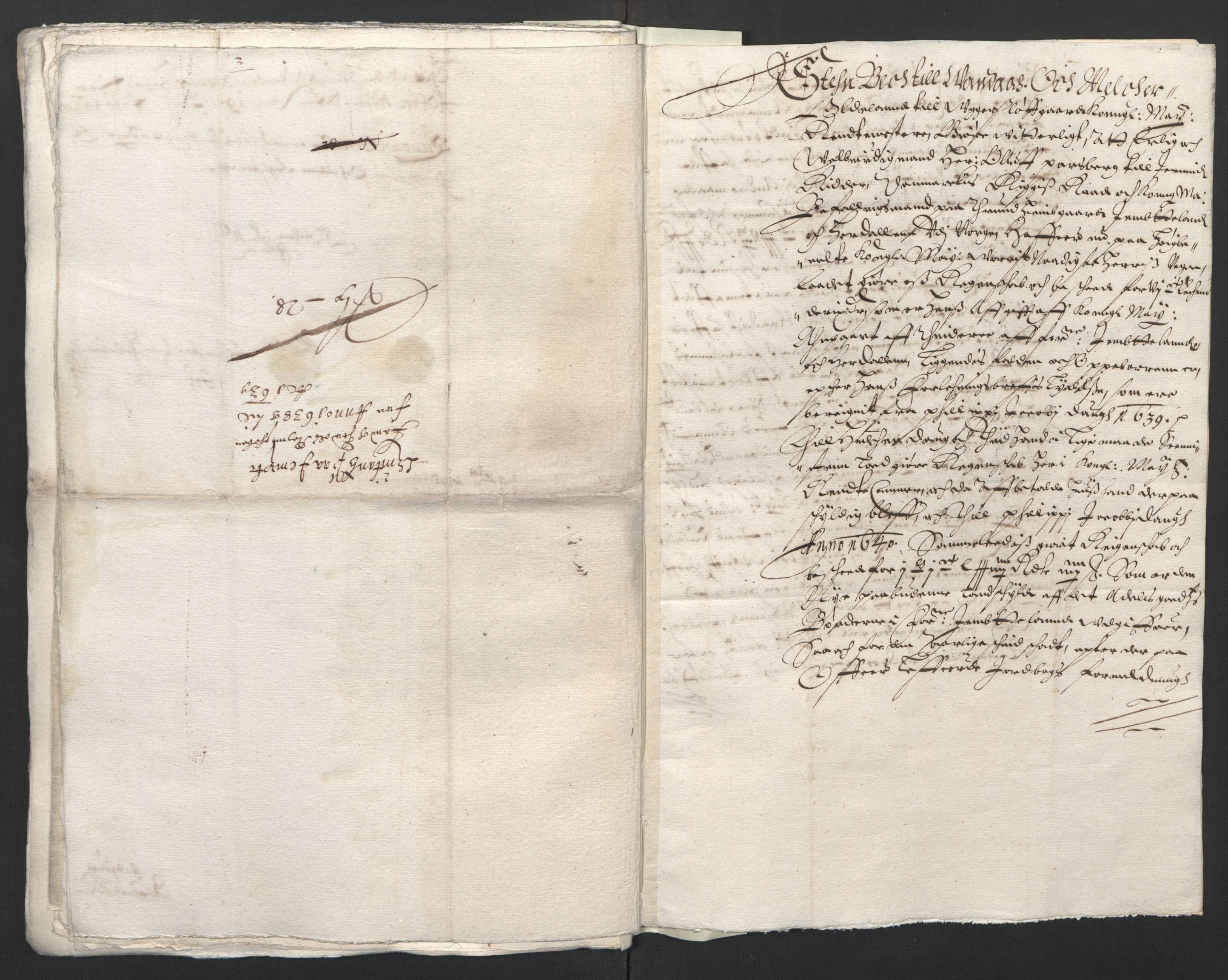 Rentekammeret inntil 1814, Reviderte regnskaper, Lensregnskaper, AV/RA-EA-5023/R/Rb/Rbw/L0073: Trondheim len, 1629-1643