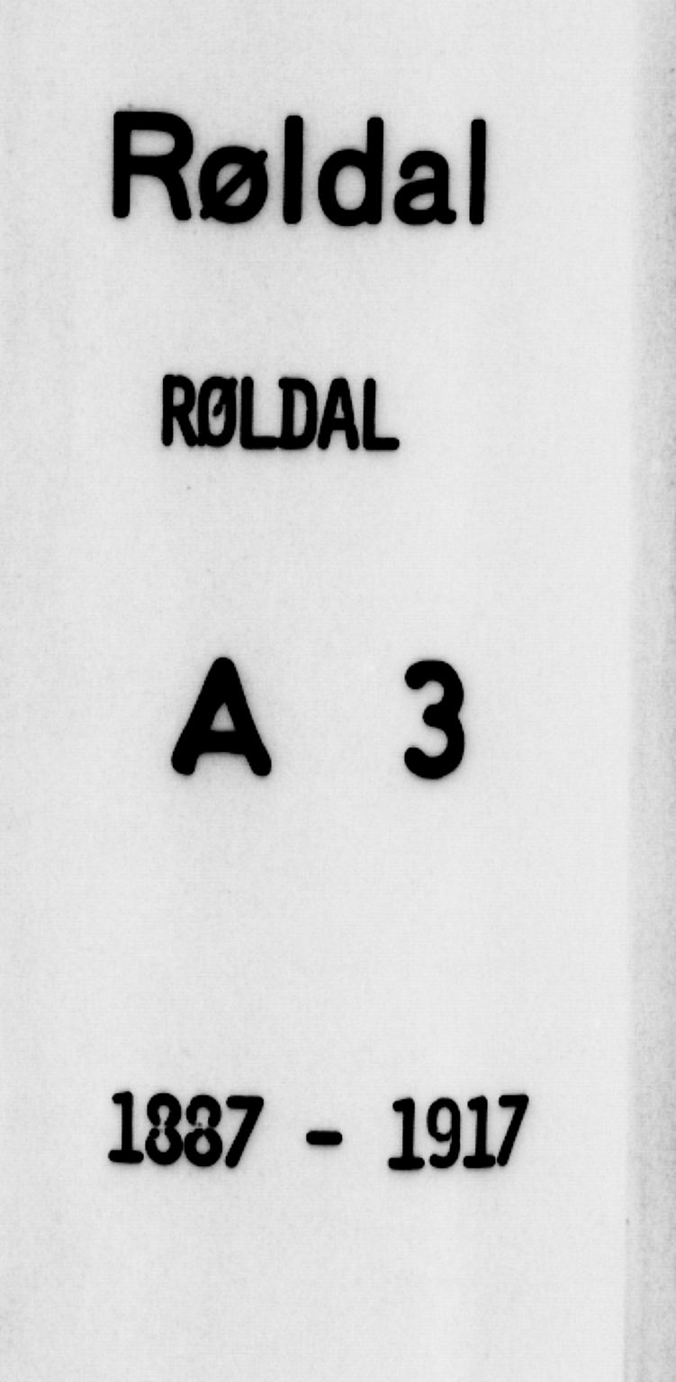 Røldal sokneprestembete, AV/SAB-A-100247: Klokkerbok nr. A 3, 1887-1917