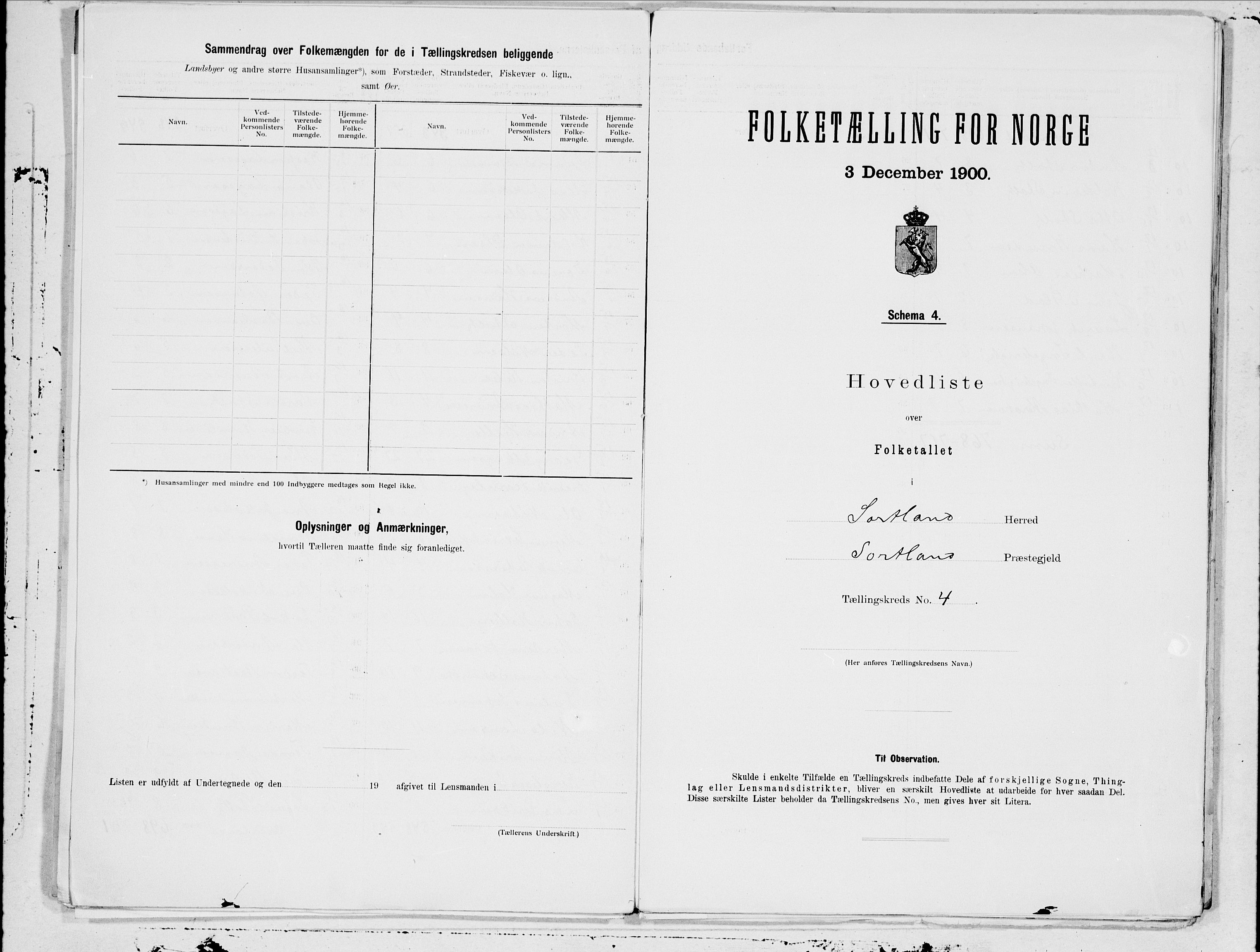 SAT, Folketelling 1900 for 1870 Sortland herred, 1900, s. 10