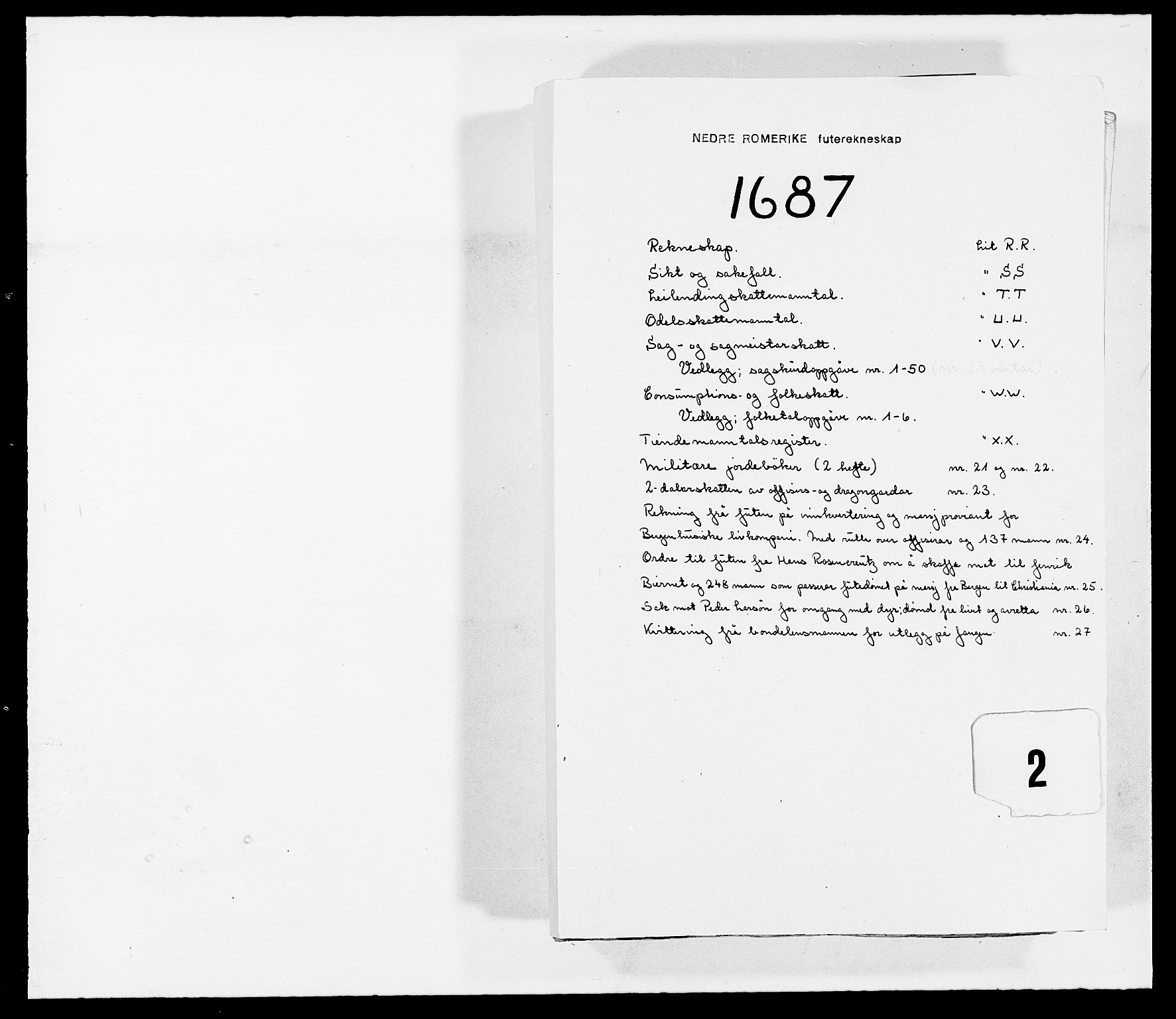 Rentekammeret inntil 1814, Reviderte regnskaper, Fogderegnskap, AV/RA-EA-4092/R11/L0572: Fogderegnskap Nedre Romerike, 1686-1687, s. 212