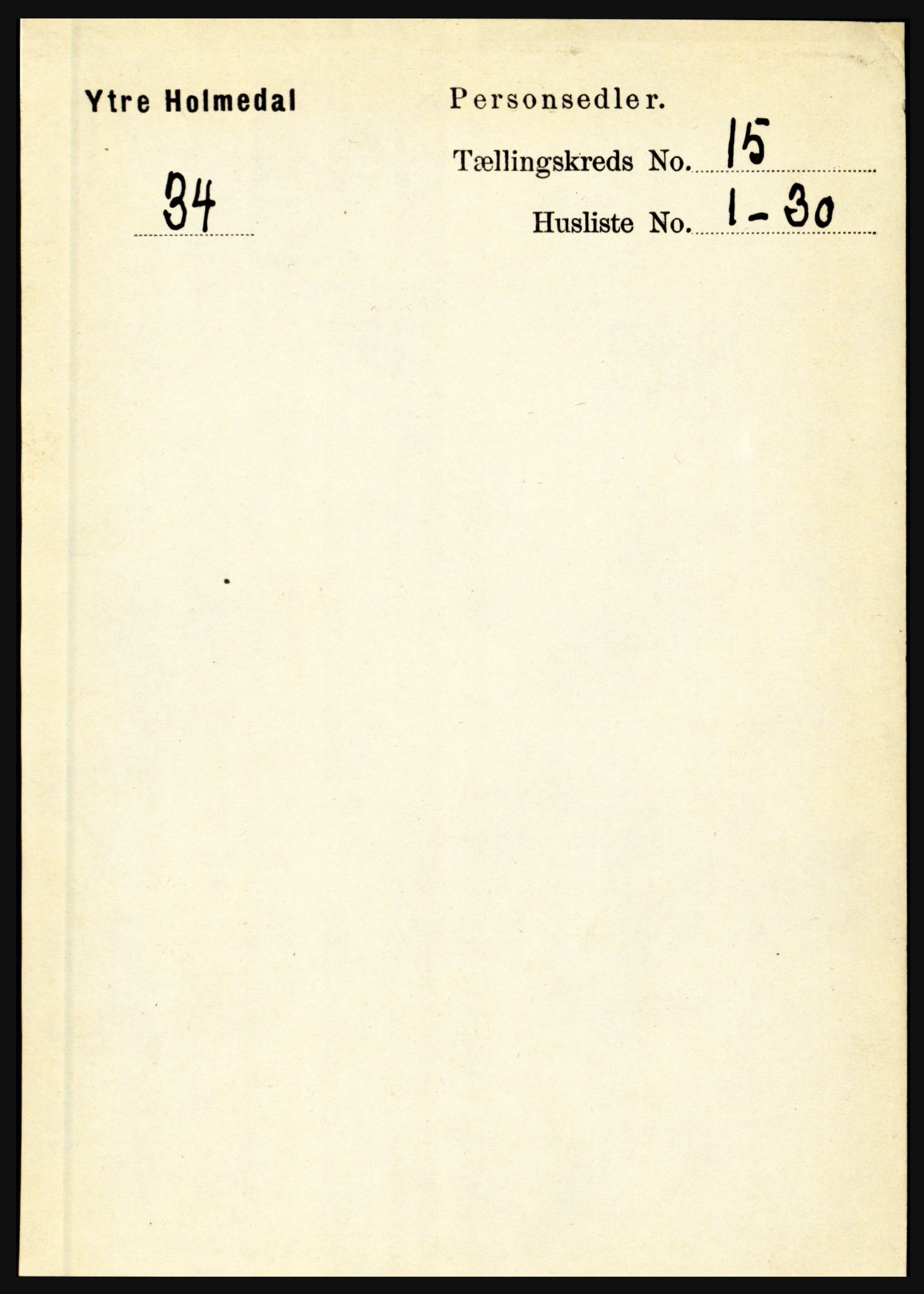 RA, Folketelling 1891 for 1429 Ytre Holmedal herred, 1891, s. 3988