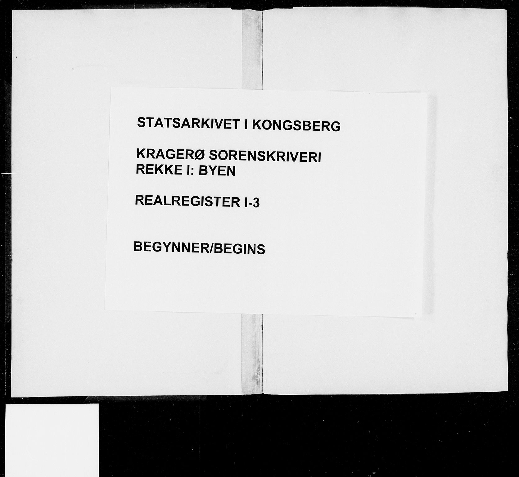 Kragerø sorenskriveri, SAKO/A-65/G/Gb/Gba/L0003: Panteregister nr. I 3