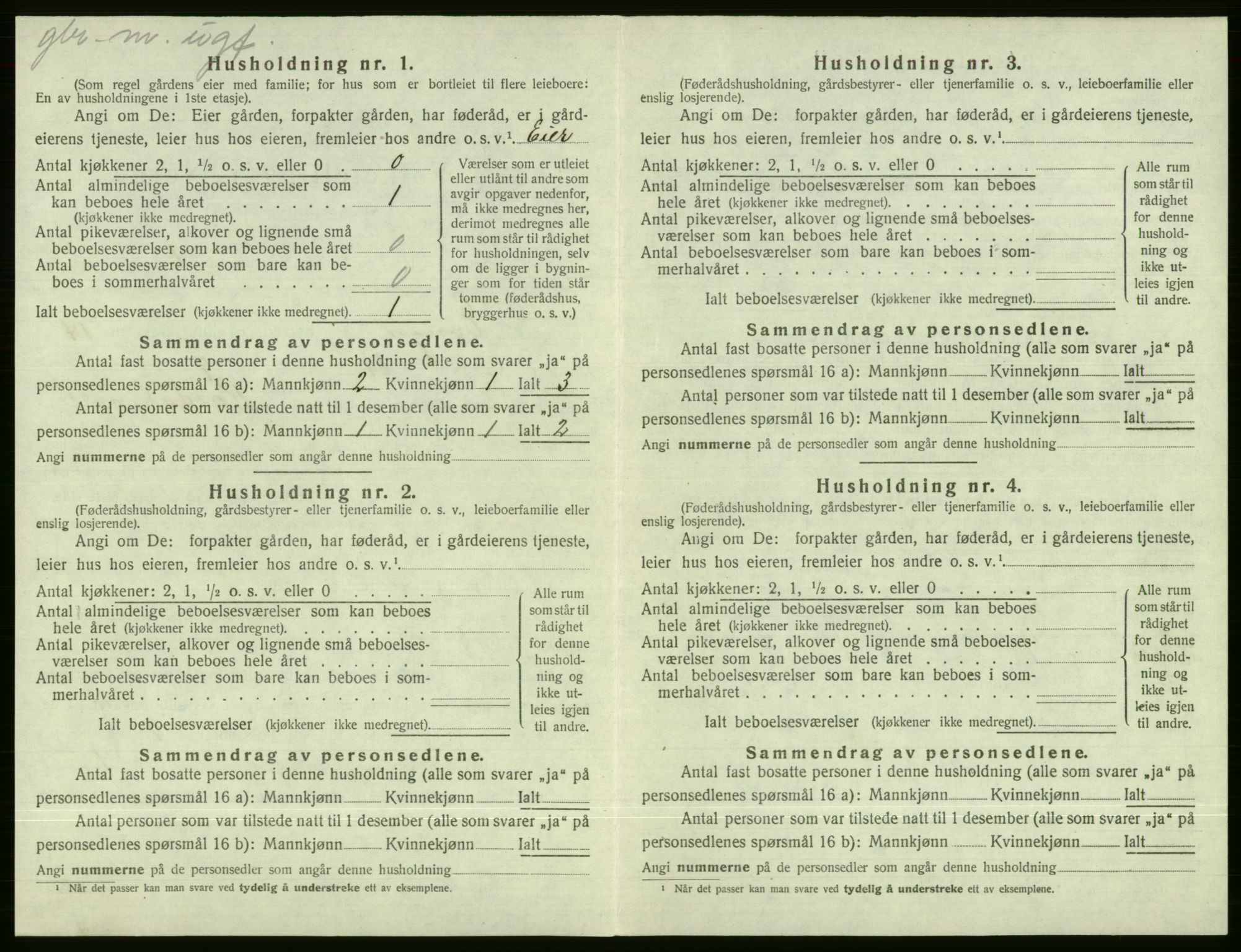 SAB, Folketelling 1920 for 1237 Evanger herred, 1920, s. 646