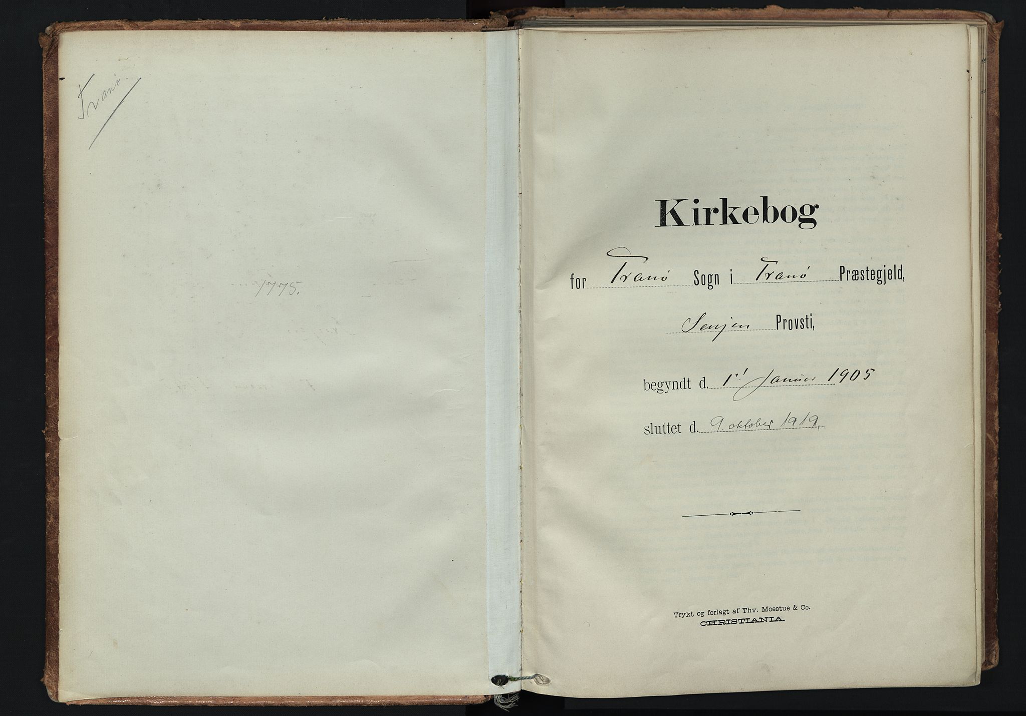 Tranøy sokneprestkontor, AV/SATØ-S-1313/I/Ia/Iaa/L0014kirke: Ministerialbok nr. 14, 1905-1919