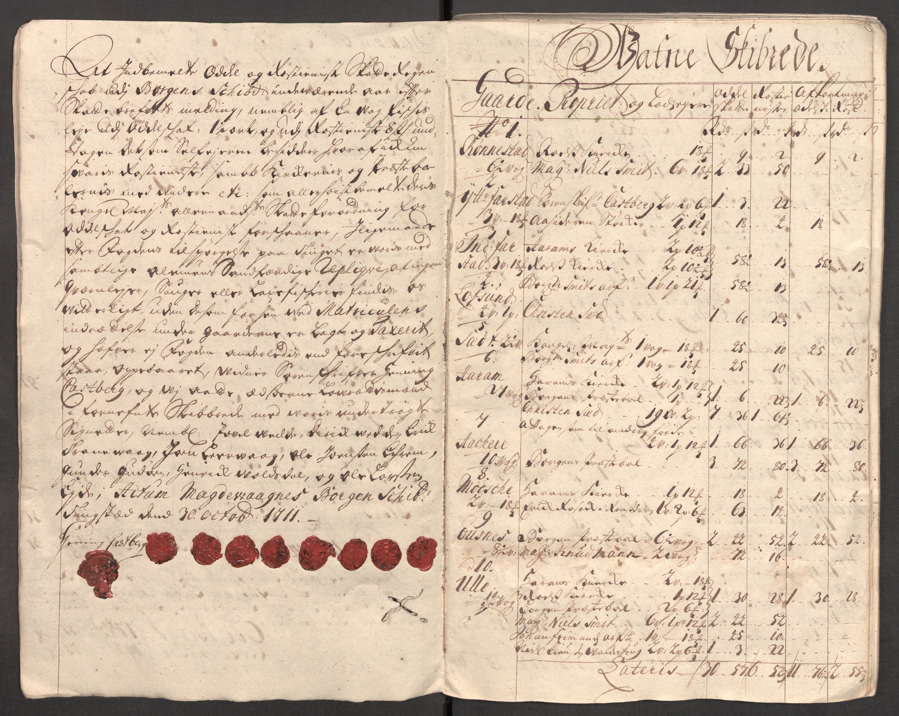 Rentekammeret inntil 1814, Reviderte regnskaper, Fogderegnskap, AV/RA-EA-4092/R54/L3564: Fogderegnskap Sunnmøre, 1711, s. 45