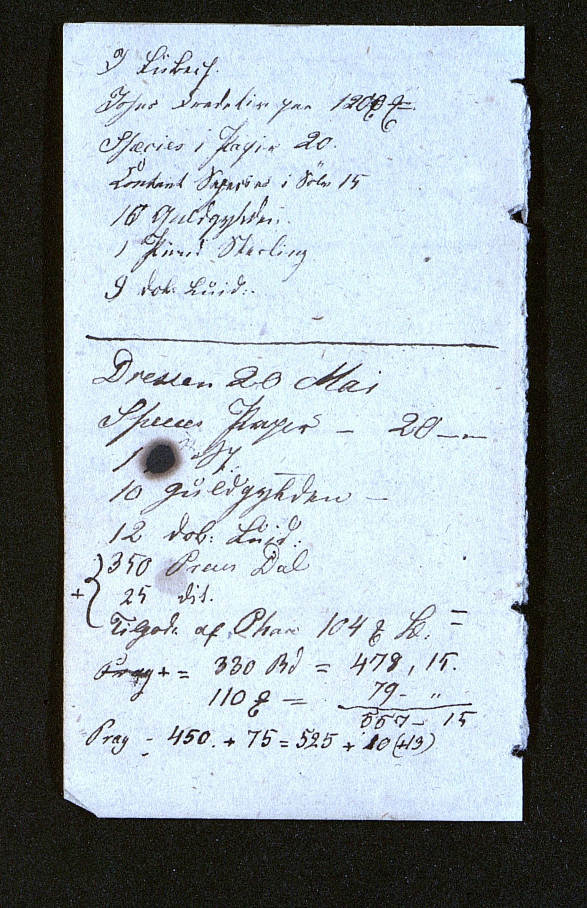 Faye, Andreas, AAKS/PA-1936b/1/F/L0004/0002: Dagbøker, reisedagbøker, notater / III 13: Notiser fra utenlandsreisen 1831, 1831, s. 8