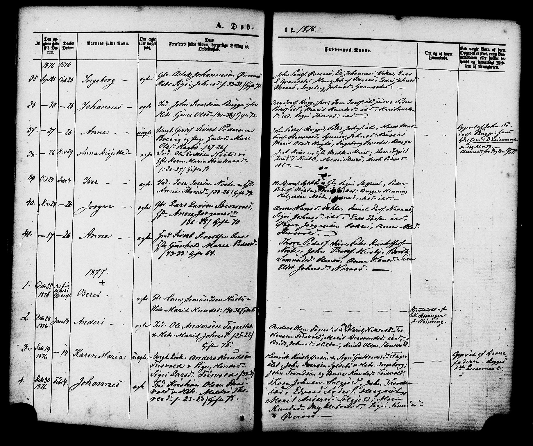 Ministerialprotokoller, klokkerbøker og fødselsregistre - Møre og Romsdal, AV/SAT-A-1454/552/L0637: Ministerialbok nr. 552A01, 1845-1879, s. 82