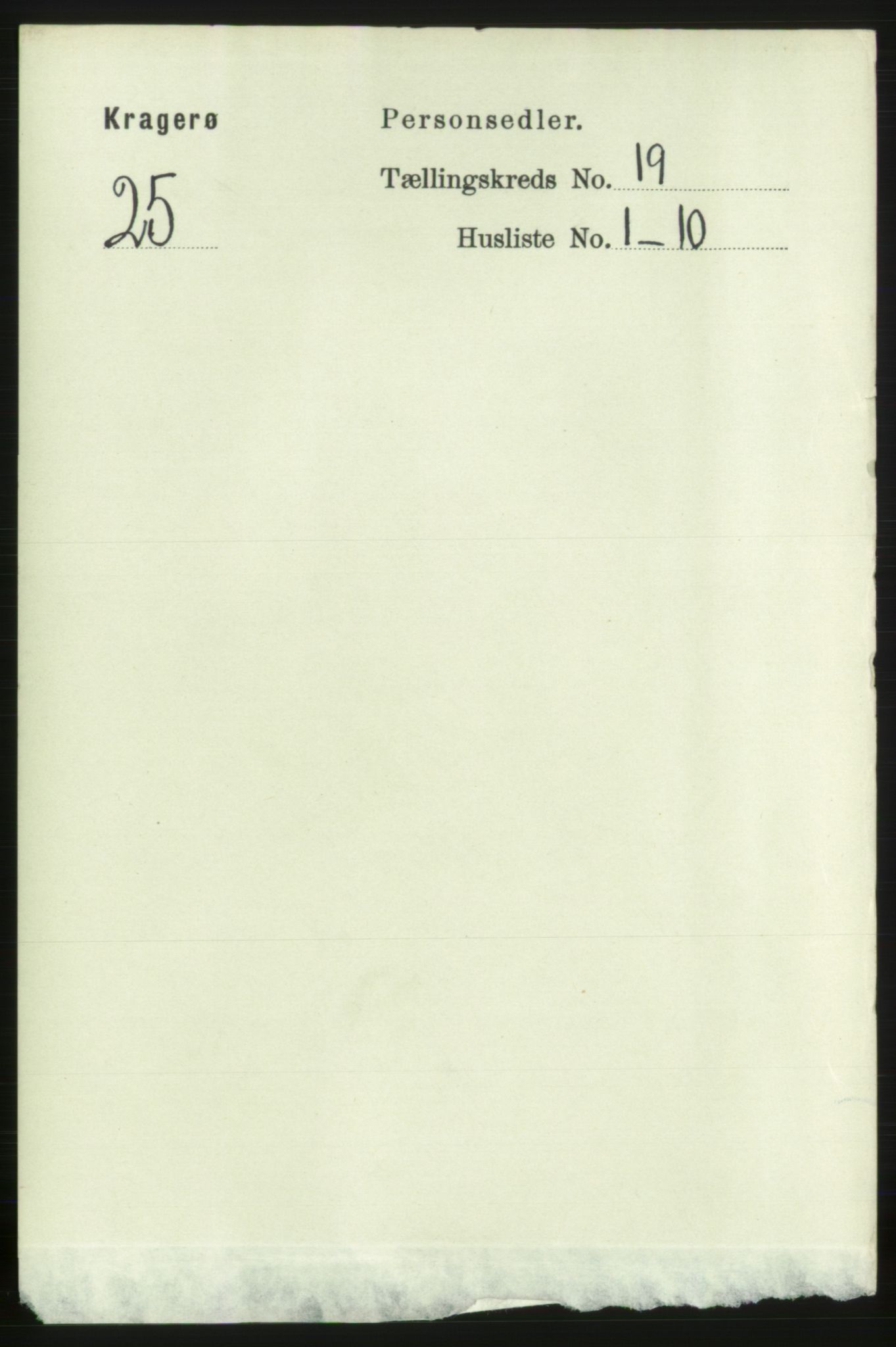 RA, Folketelling 1891 for 0801 Kragerø kjøpstad, 1891, s. 4520