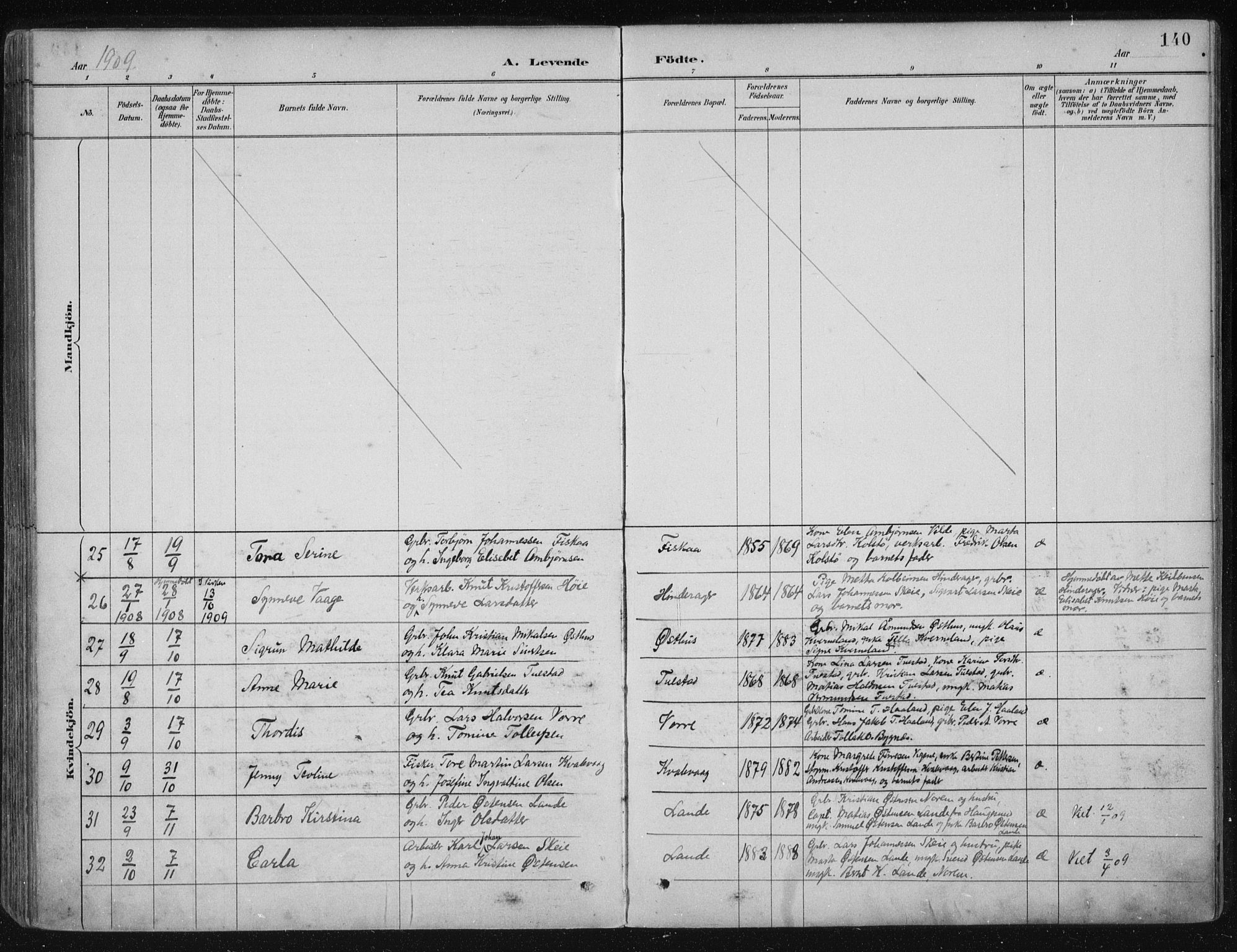 Avaldsnes sokneprestkontor, AV/SAST-A -101851/H/Ha/Haa/L0017: Ministerialbok nr. A 17, 1889-1920, s. 140