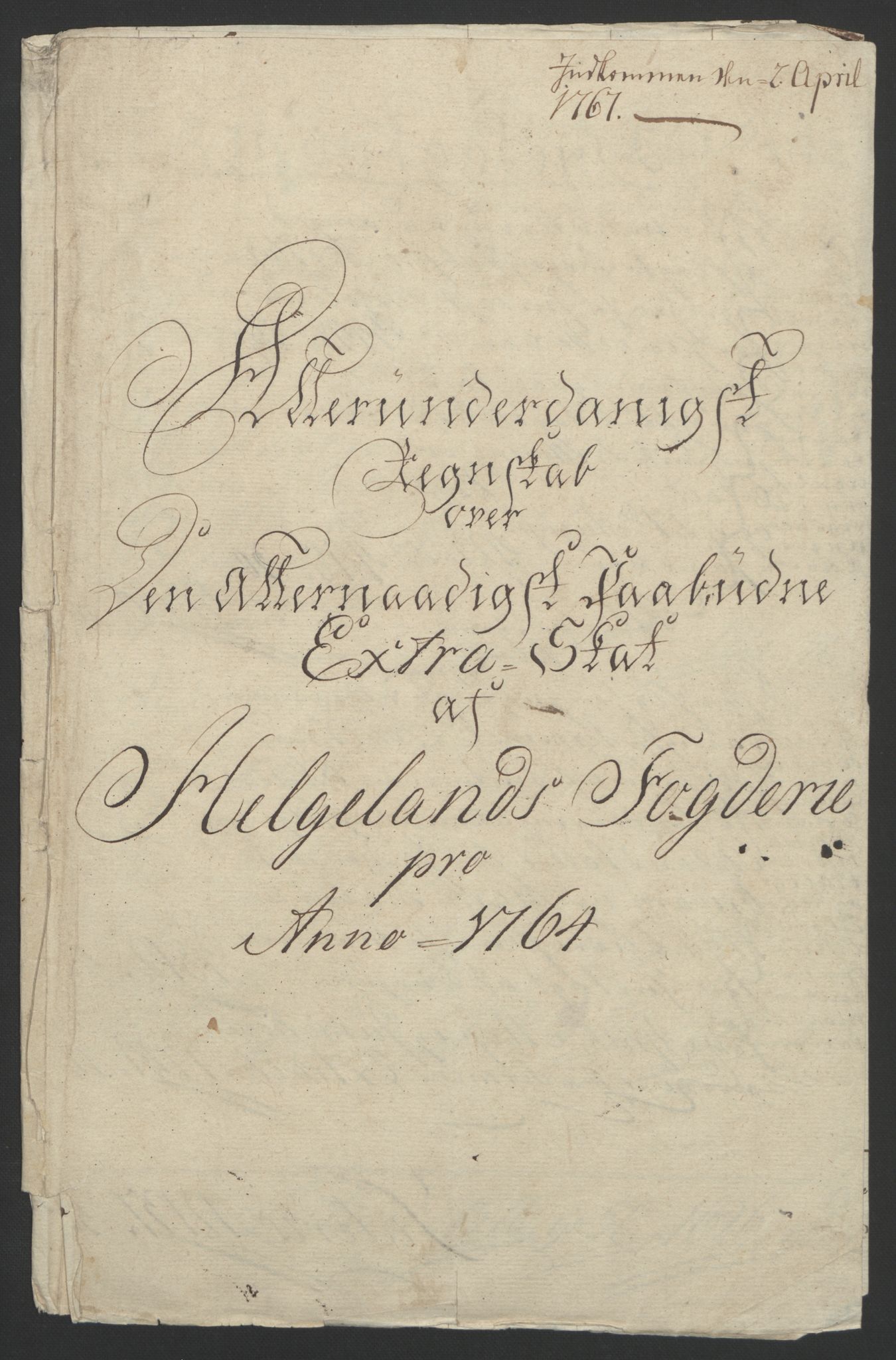 Rentekammeret inntil 1814, Reviderte regnskaper, Fogderegnskap, AV/RA-EA-4092/R65/L4573: Ekstraskatten Helgeland, 1762-1772, s. 48