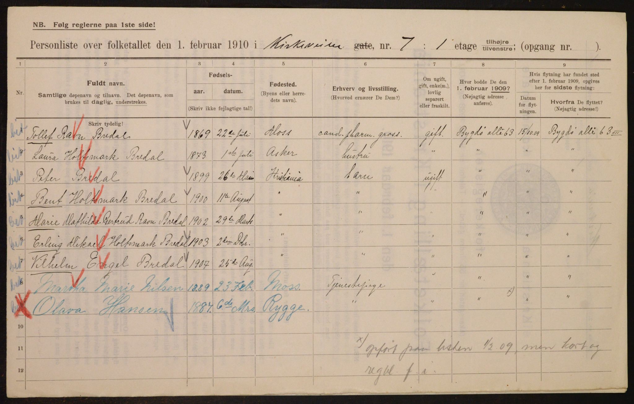 OBA, Kommunal folketelling 1.2.1910 for Kristiania, 1910, s. 49281