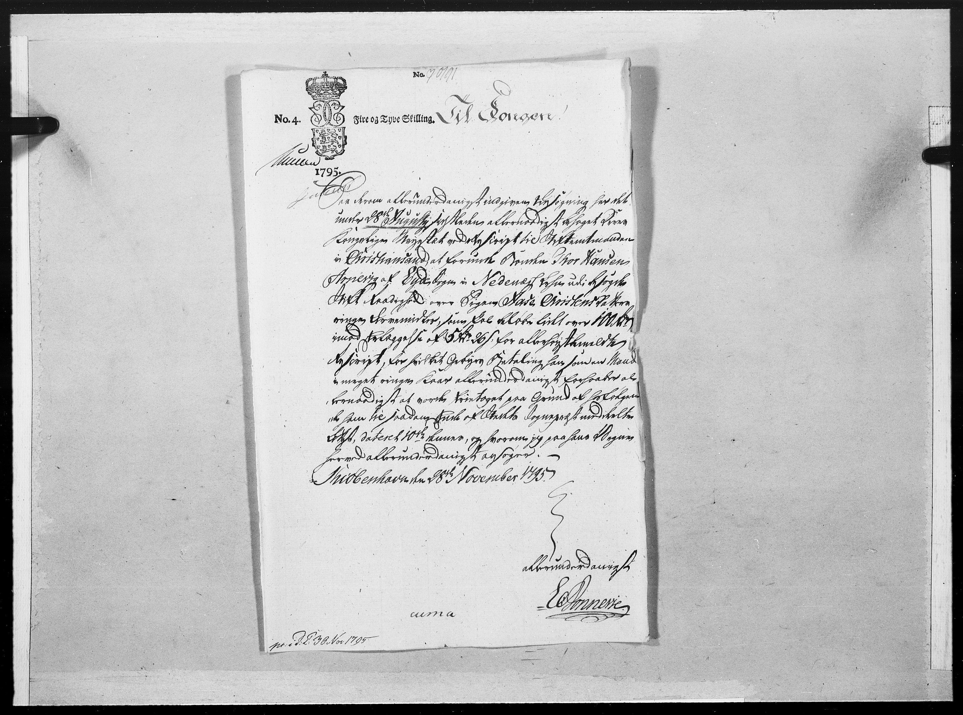 Danske Kanselli 1572-1799, AV/RA-EA-3023/F/Fc/Fcc/Fcca/L0302: Norske innlegg 1572-1799, 1795, s. 296
