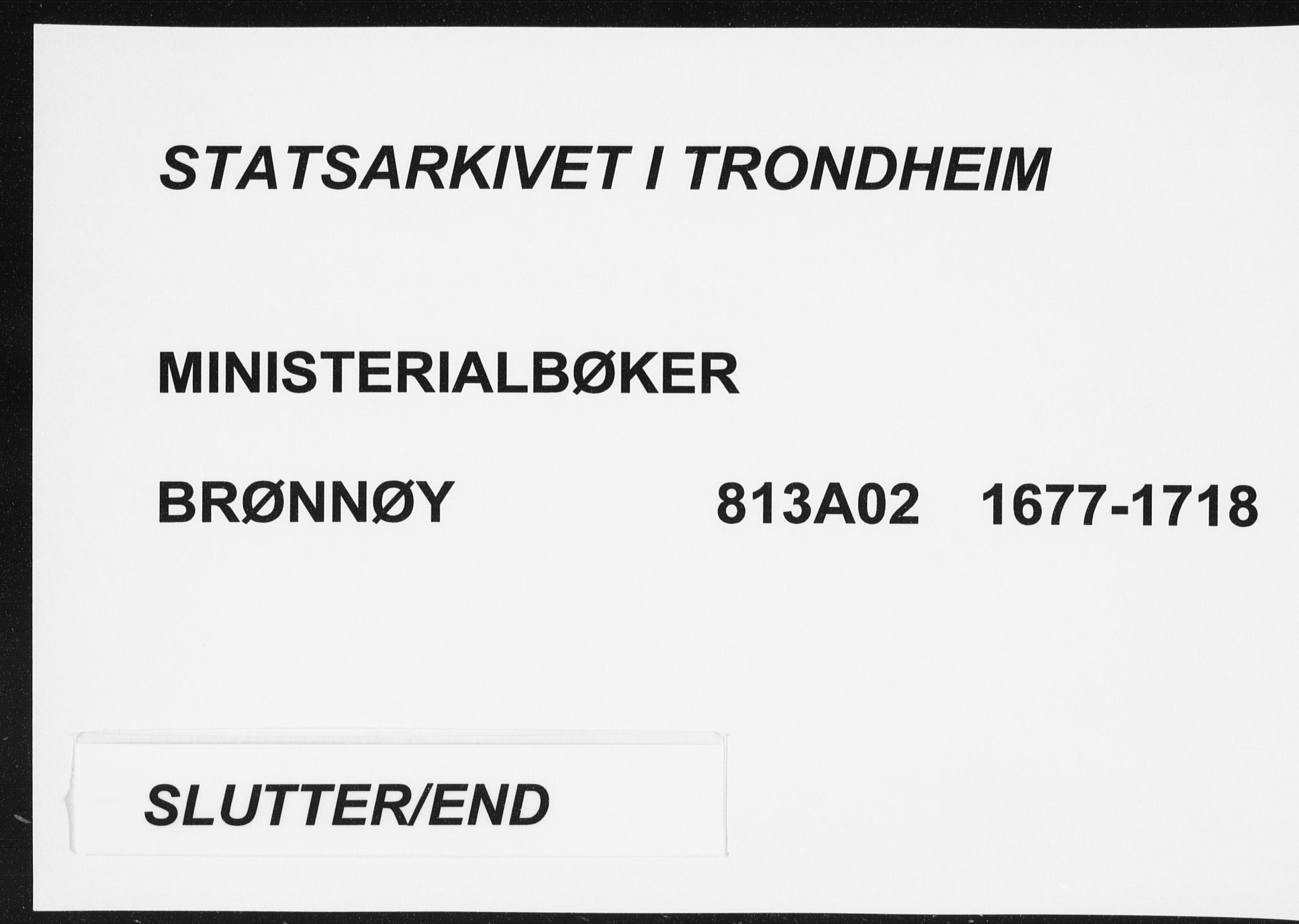 Ministerialprotokoller, klokkerbøker og fødselsregistre - Nordland, SAT/A-1459/813/L0192: Ministerialbok nr. 813A02, 1677-1718