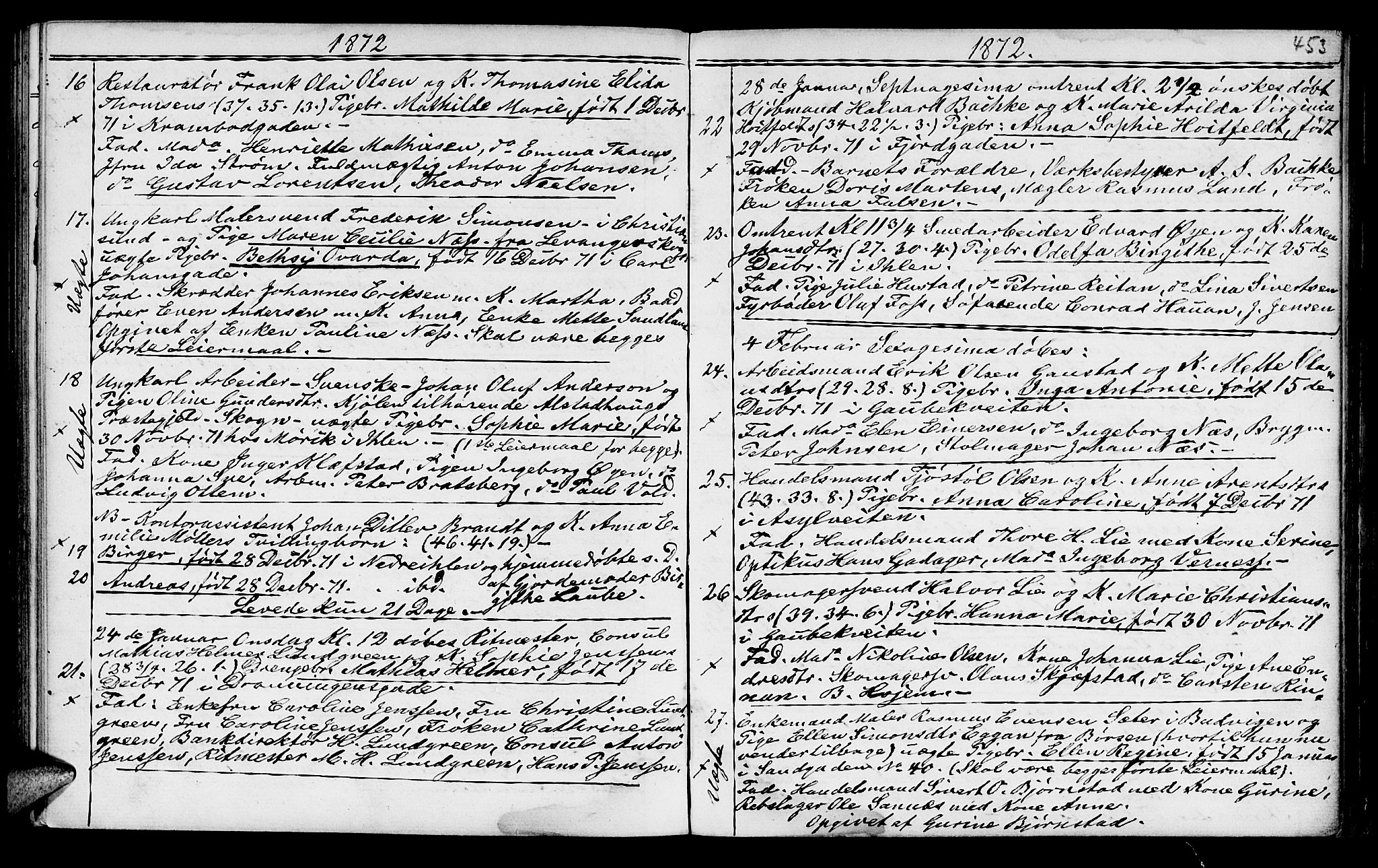 Ministerialprotokoller, klokkerbøker og fødselsregistre - Sør-Trøndelag, SAT/A-1456/602/L0140: Klokkerbok nr. 602C08, 1864-1872, s. 452-453