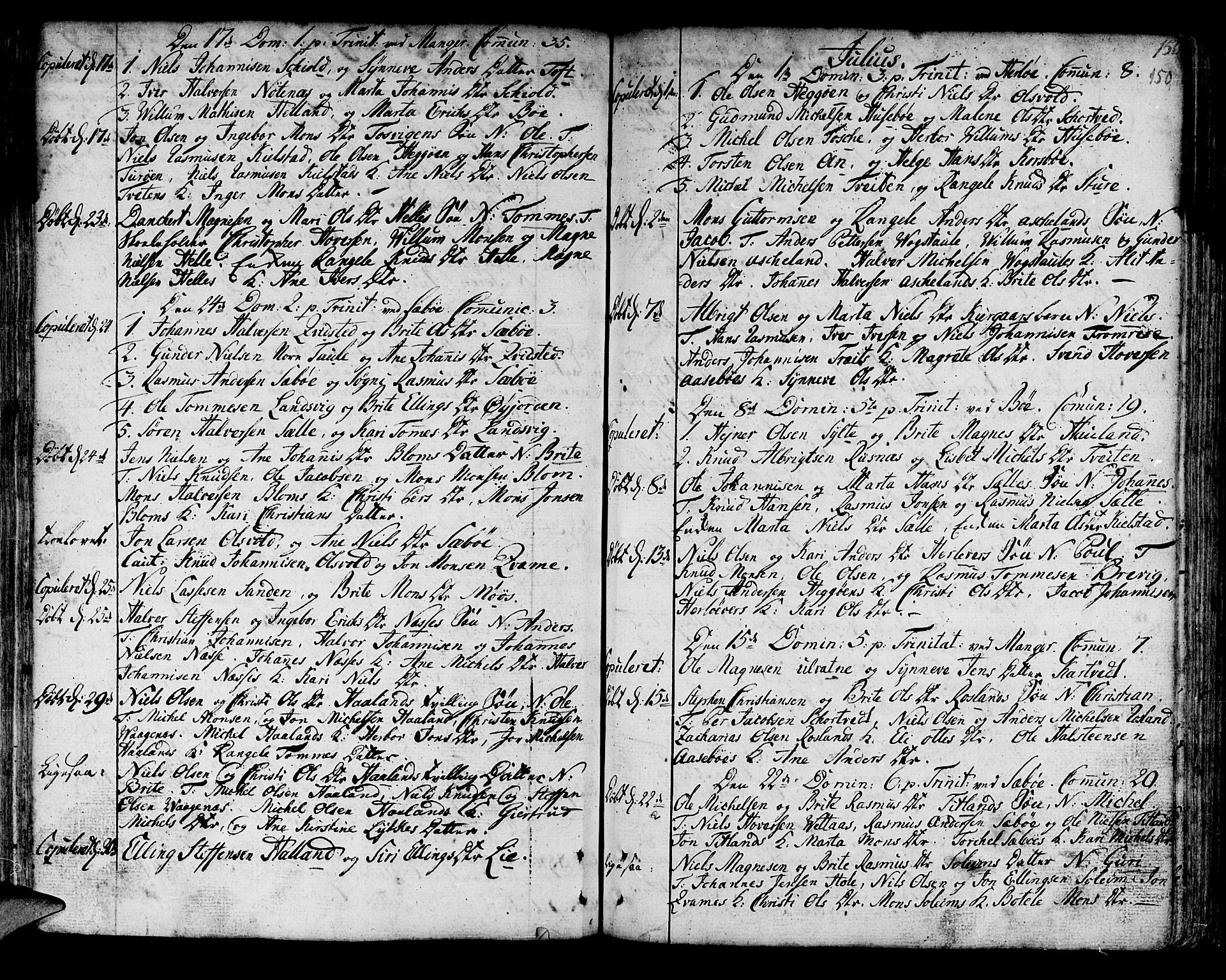 Manger sokneprestembete, AV/SAB-A-76801/H/Haa: Ministerialbok nr. A 1, 1759-1791, s. 150