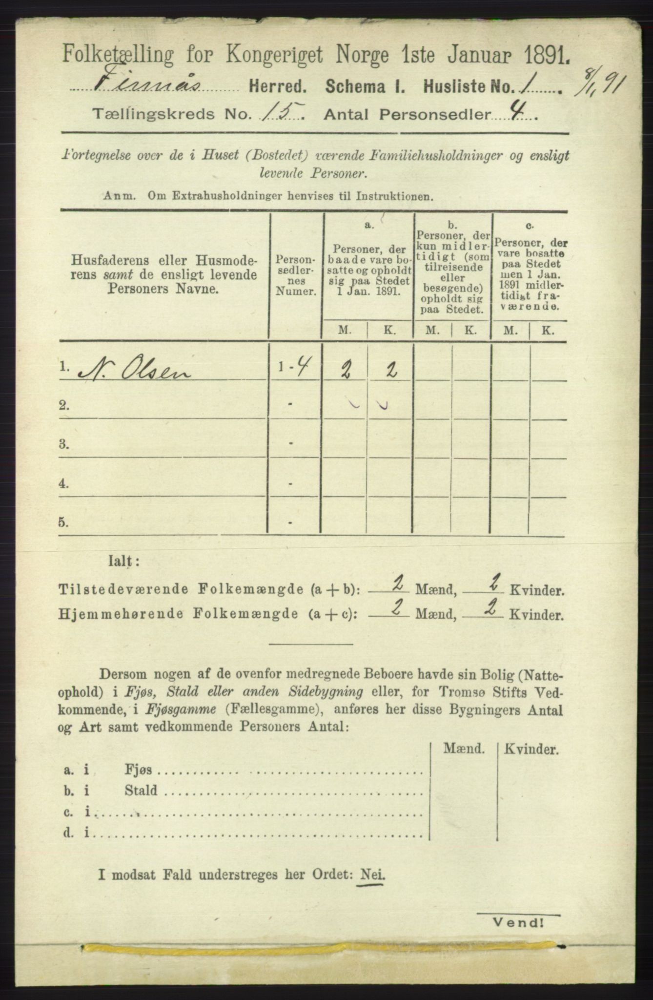 RA, Folketelling 1891 for 1218 Finnås herred, 1891, s. 5935