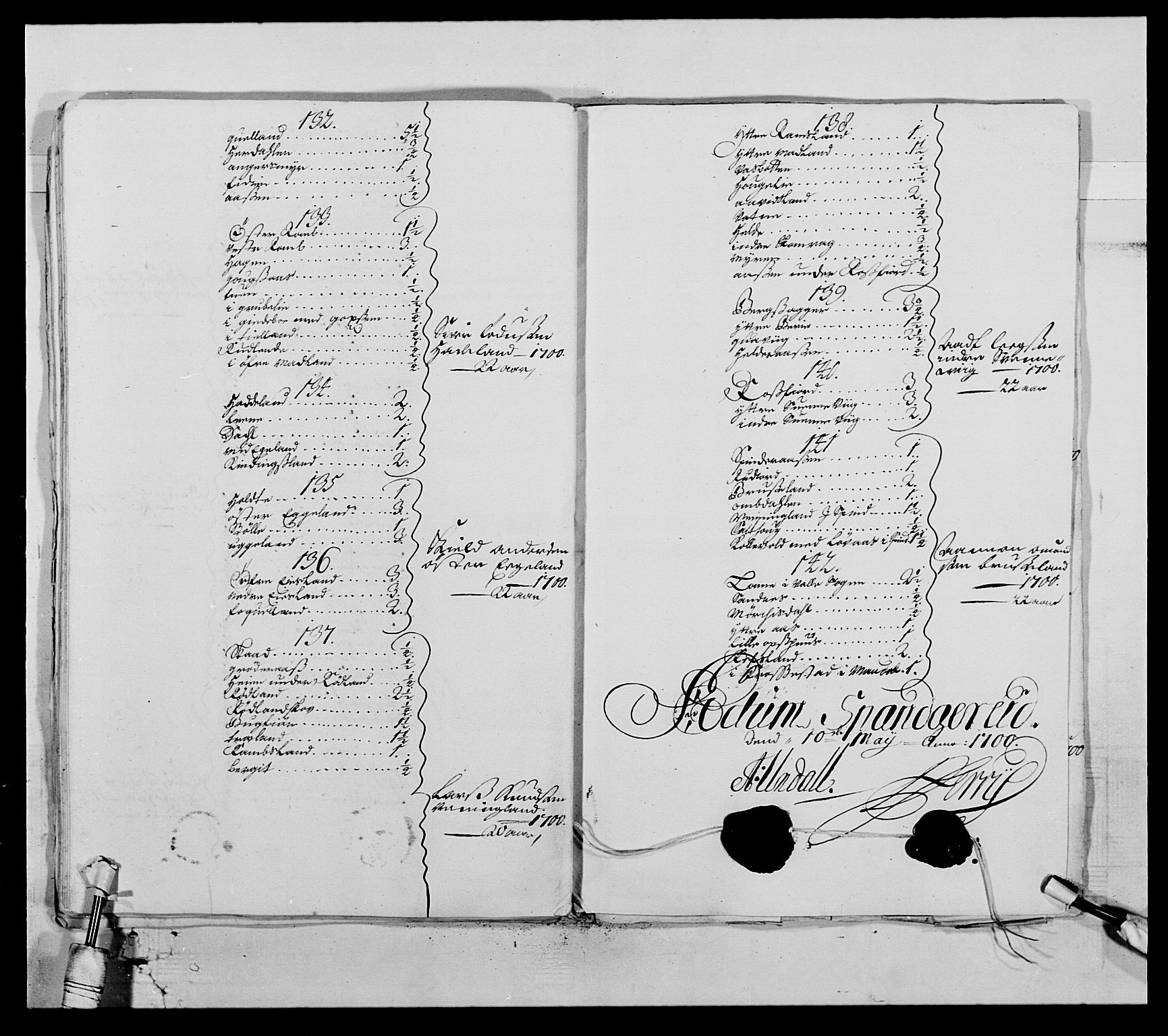 Kommanderende general (KG I) med Det norske krigsdirektorium, AV/RA-EA-5419/E/Ea/L0521: Vesterlenske regiment, 1662-1700, s. 447