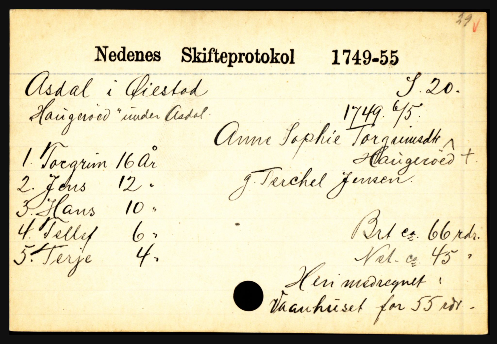 Nedenes sorenskriveri før 1824, SAK/1221-0007/H, s. 679