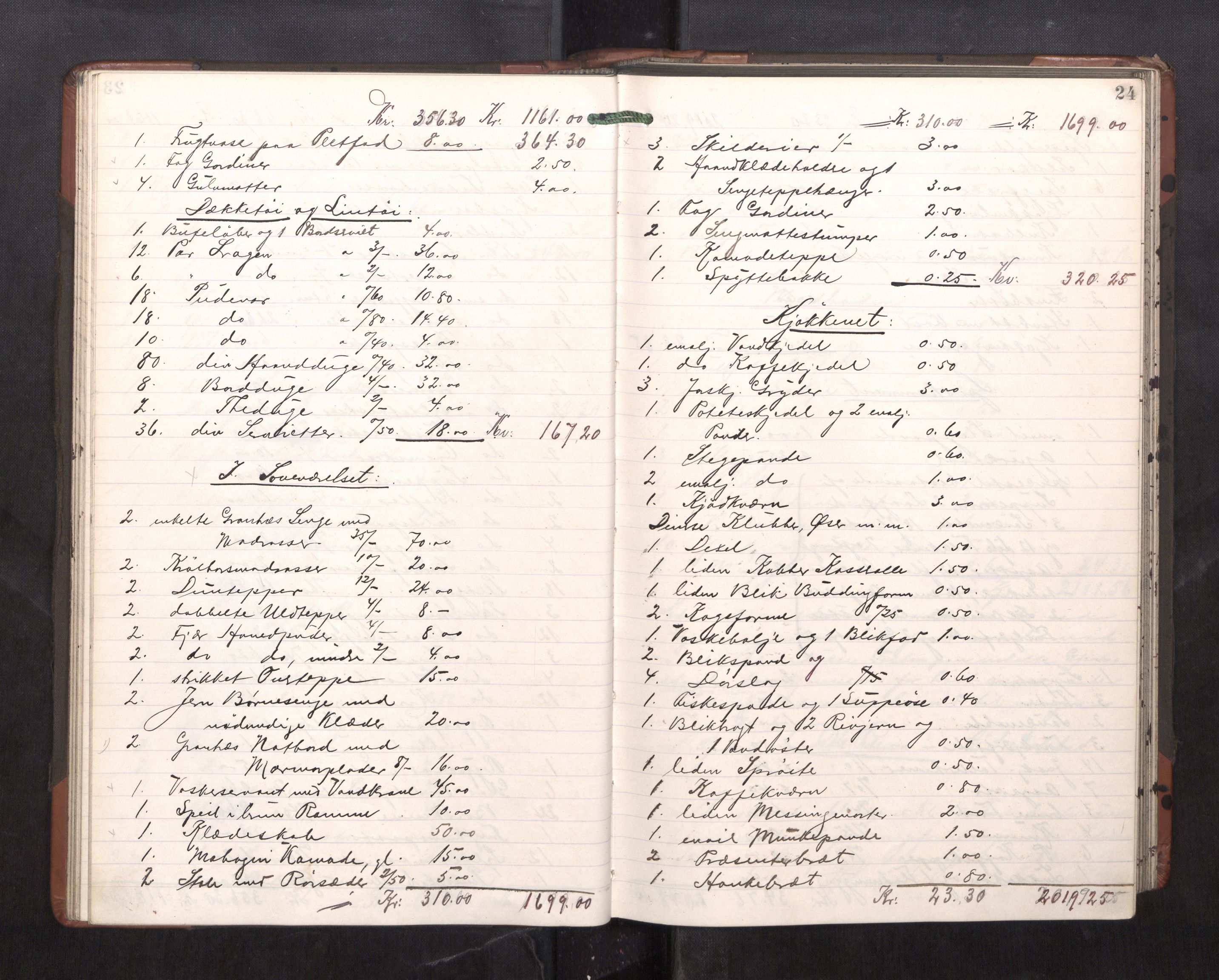 Trondheim byfogd, AV/SAT-A-0003/1/3/3C/L0023: Skifteregistreringsprotokoll - 11/2-15/5. (u/ register), 1905-1907, s. 24