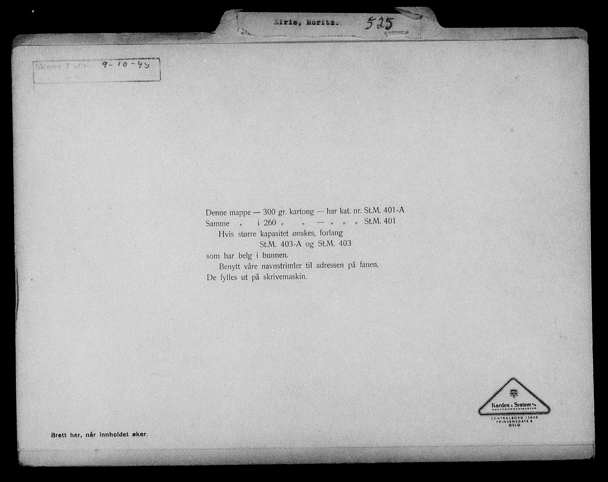 Justisdepartementet, Tilbakeføringskontoret for inndratte formuer, AV/RA-S-1564/H/Hc/Hcc/L0932: --, 1945-1947, s. 553