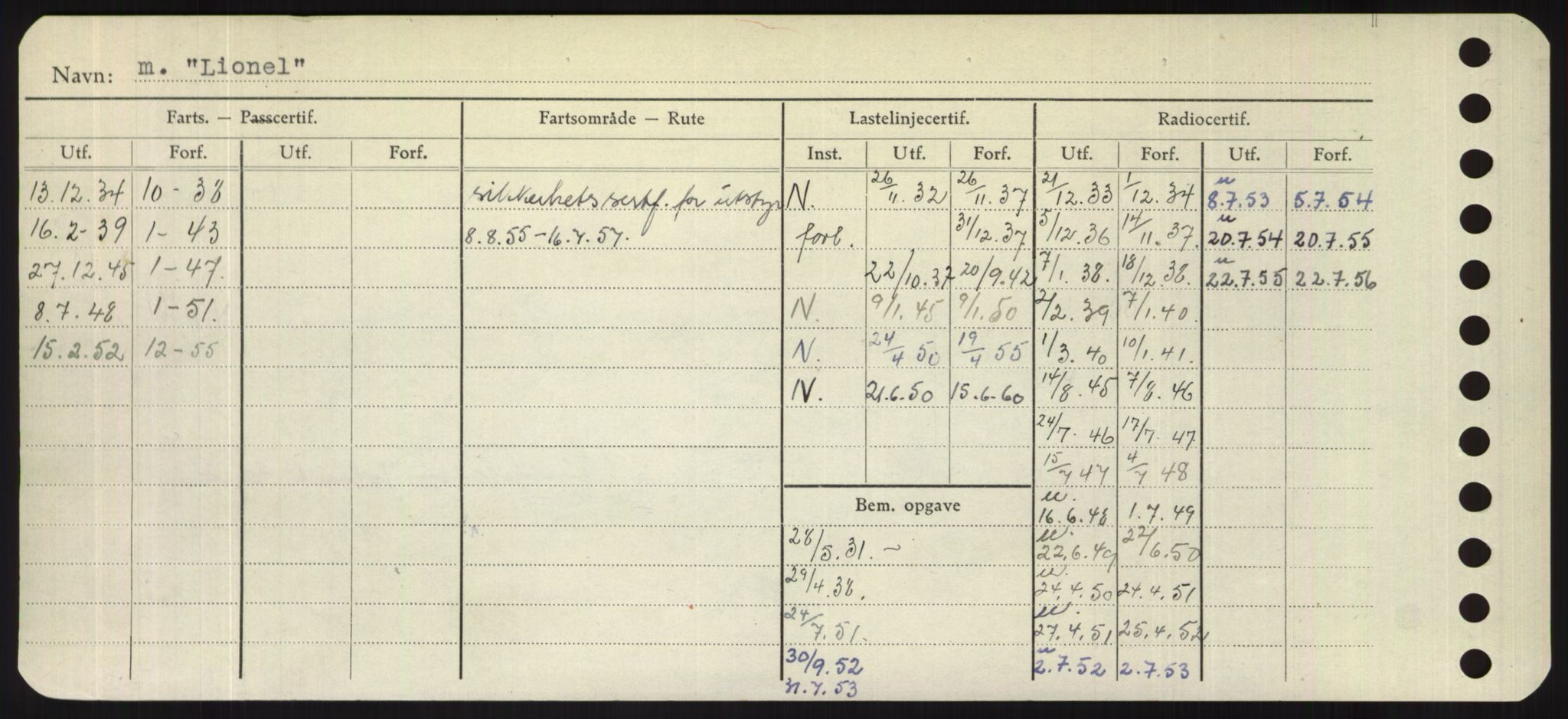 Sjøfartsdirektoratet med forløpere, Skipsmålingen, RA/S-1627/H/Hd/L0023: Fartøy, Lia-Løv, s. 184