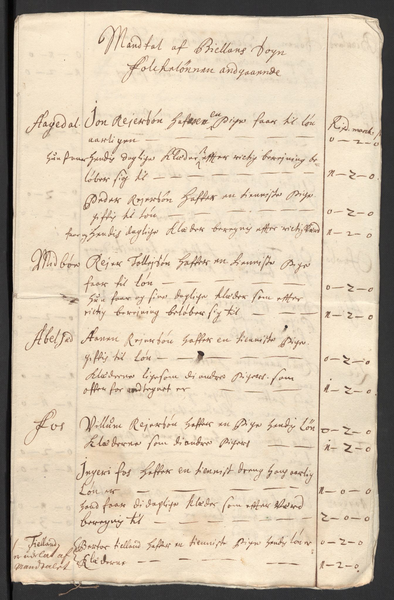 Rentekammeret inntil 1814, Reviderte regnskaper, Fogderegnskap, RA/EA-4092/R43/L2554: Fogderegnskap Lista og Mandal, 1711, s. 323