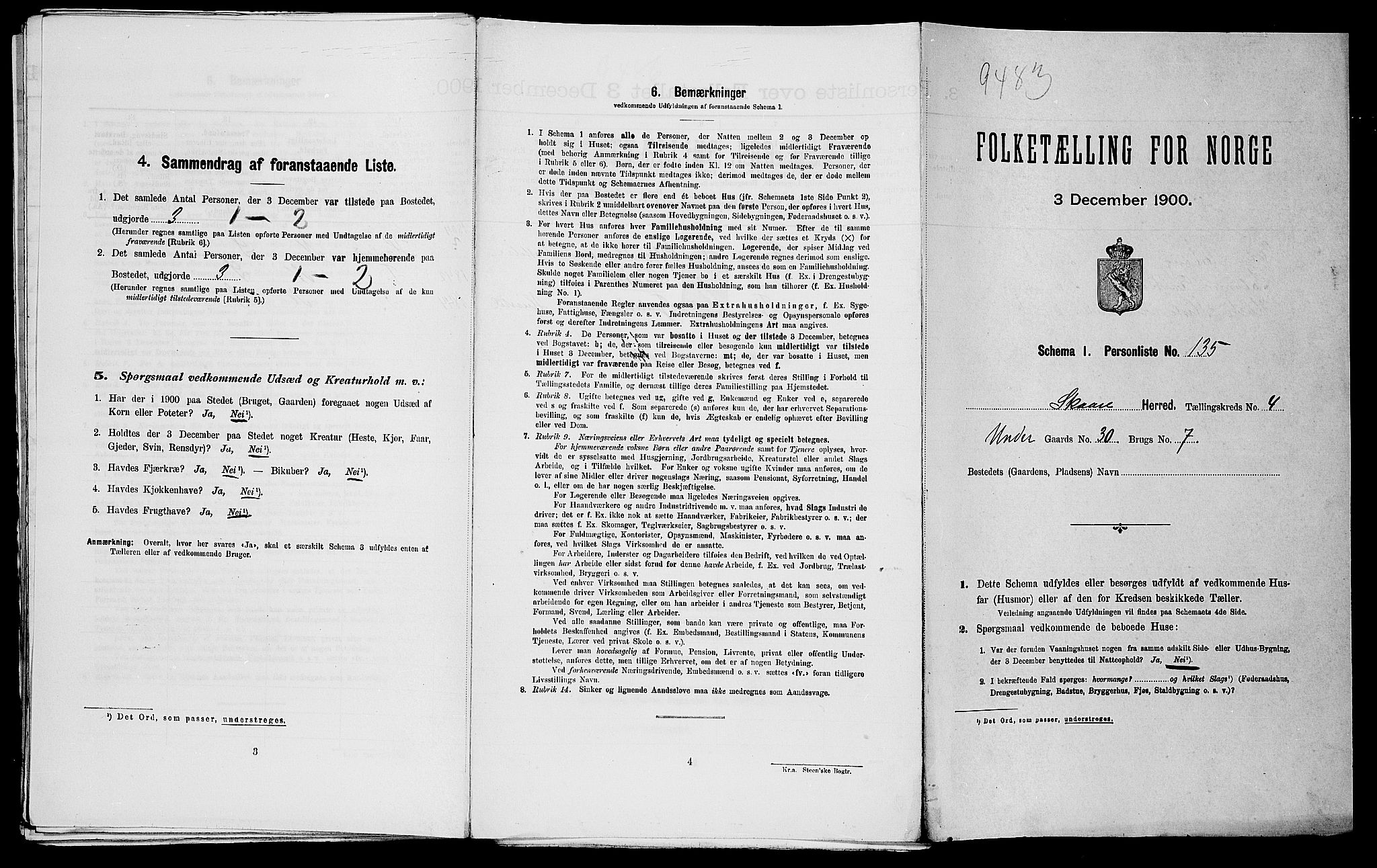 SAST, Folketelling 1900 for 1153 Skåre herred, 1900, s. 651