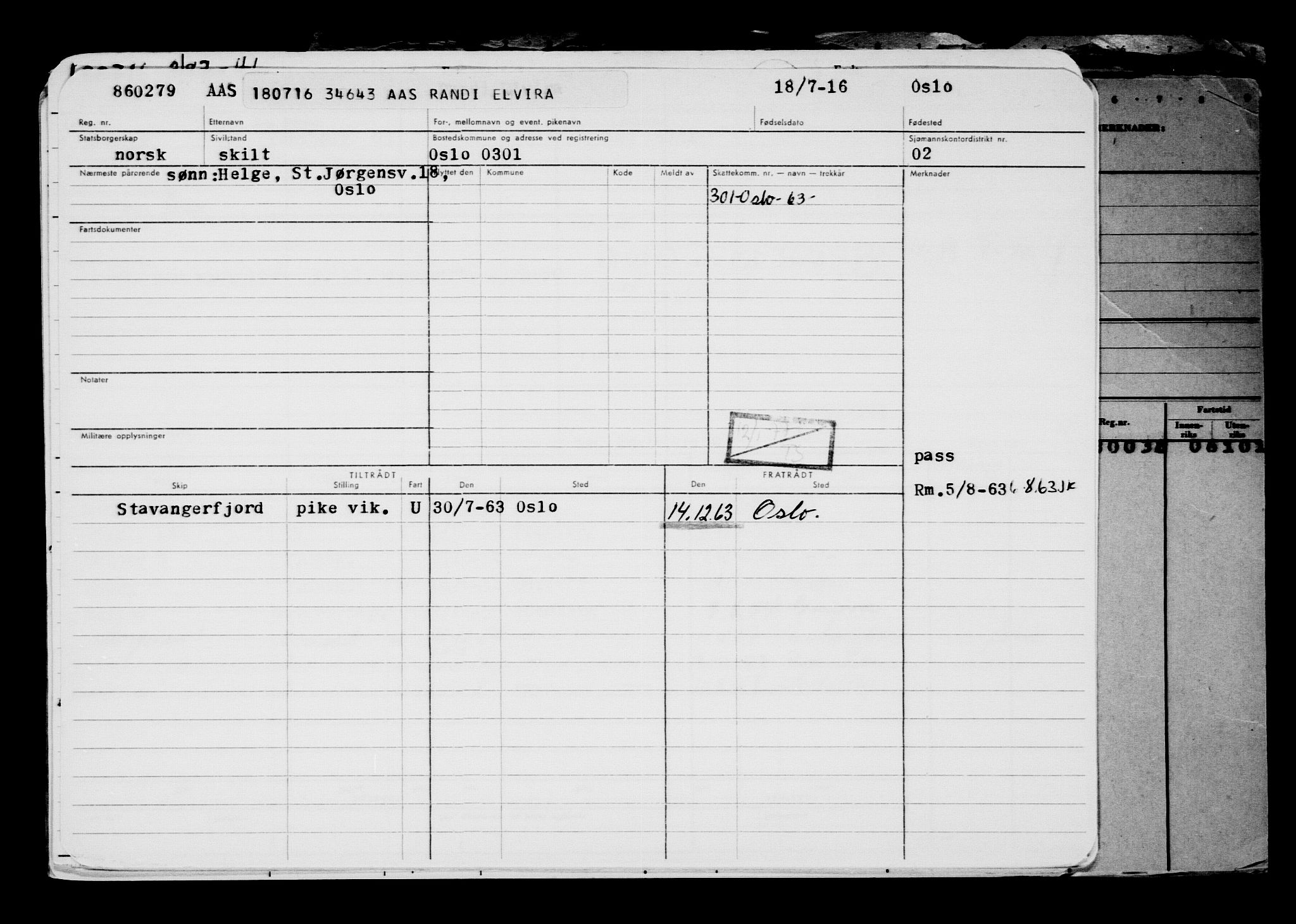 Direktoratet for sjømenn, AV/RA-S-3545/G/Gb/L0141: Hovedkort, 1916, s. 62