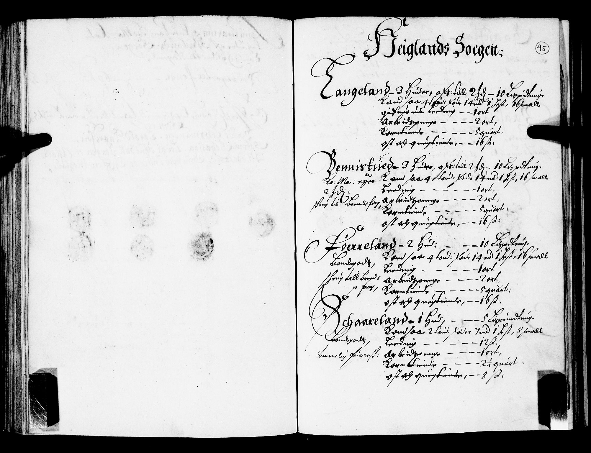 Rentekammeret inntil 1814, Realistisk ordnet avdeling, RA/EA-4070/N/Nb/Nba/L0029: Råbyggelag fogderi, 1668, s. 44b-45a