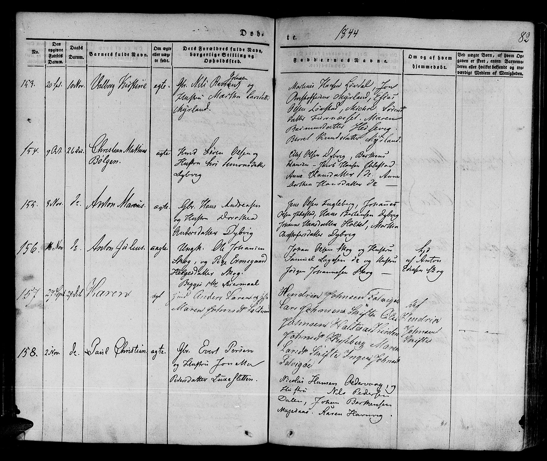 Ibestad sokneprestembete, AV/SATØ-S-0077/H/Ha/Haa/L0006kirke: Ministerialbok nr. 6, 1837-1850, s. 82