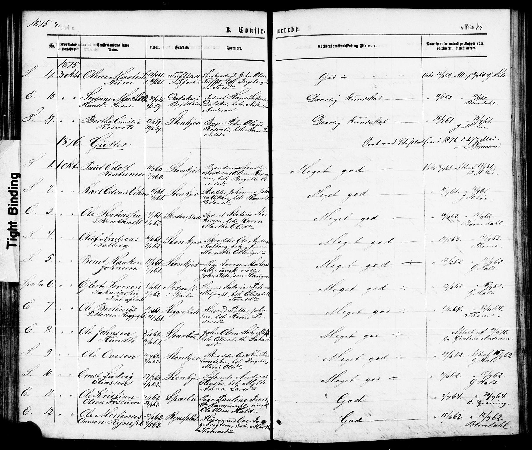 Ministerialprotokoller, klokkerbøker og fødselsregistre - Nord-Trøndelag, SAT/A-1458/739/L0370: Ministerialbok nr. 739A02, 1868-1881, s. 84