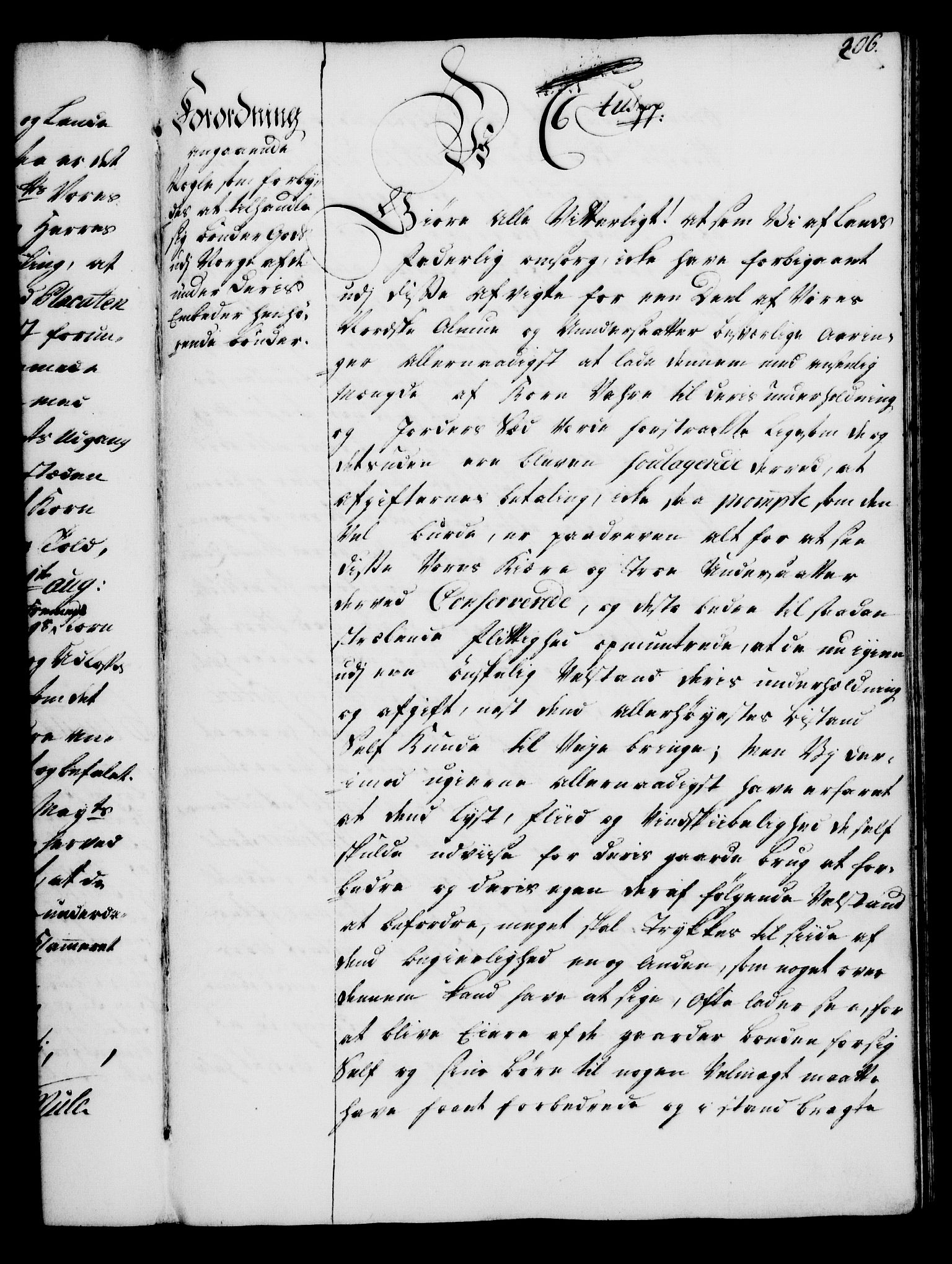 Rentekammeret, Kammerkanselliet, RA/EA-3111/G/Gg/Gga/L0005: Norsk ekspedisjonsprotokoll med register (merket RK 53.5), 1741-1749, s. 206