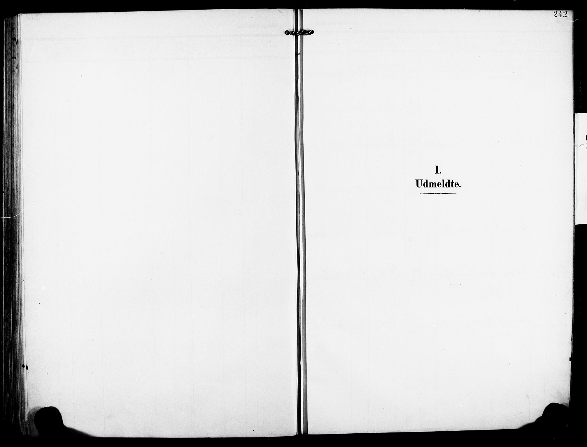 Rollag kirkebøker, AV/SAKO-A-240/G/Ga/L0005: Klokkerbok nr. I 5, 1904-1932, s. 242