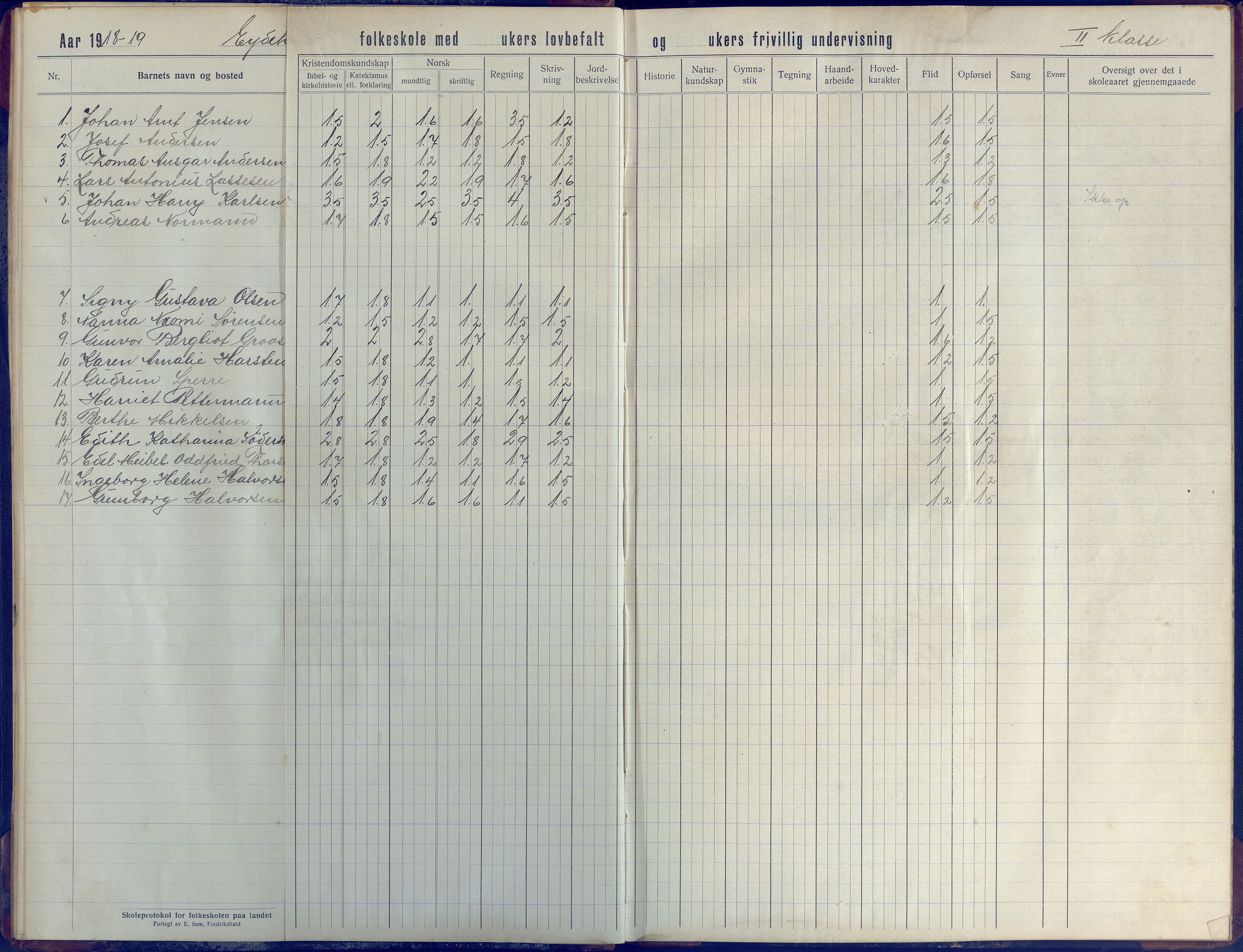 Stokken kommune, AAKS/KA0917-PK/04/04d/L0005: Skoleprotokoll, 1916-1932