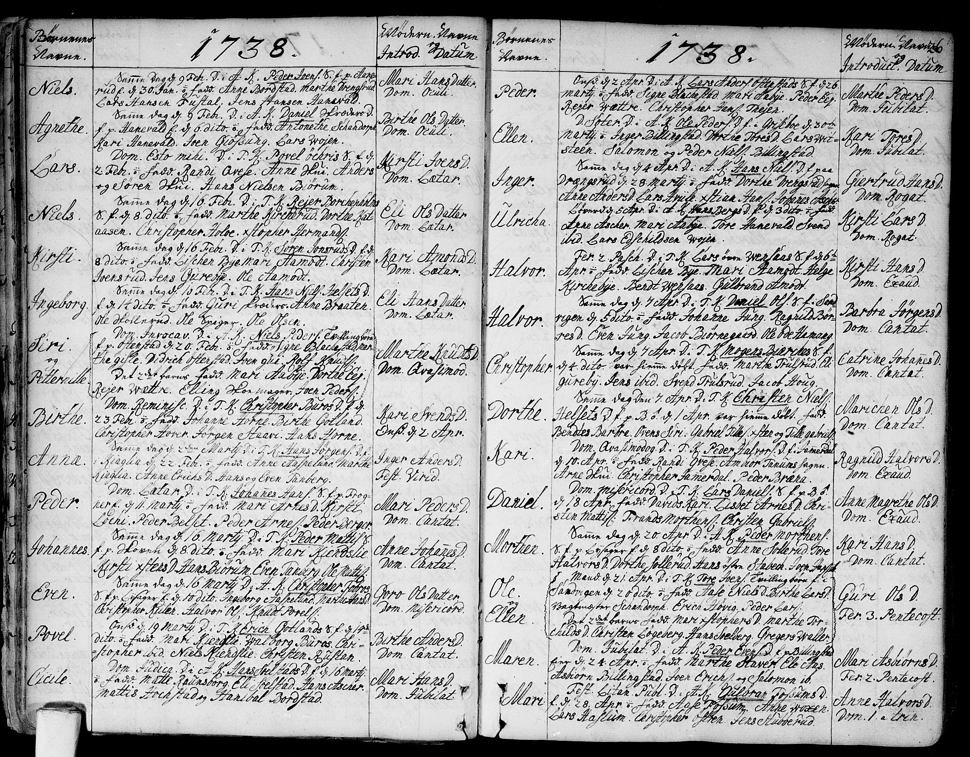 Asker prestekontor Kirkebøker, SAO/A-10256a/F/Fa/L0002: Ministerialbok nr. I 2, 1733-1766, s. 26
