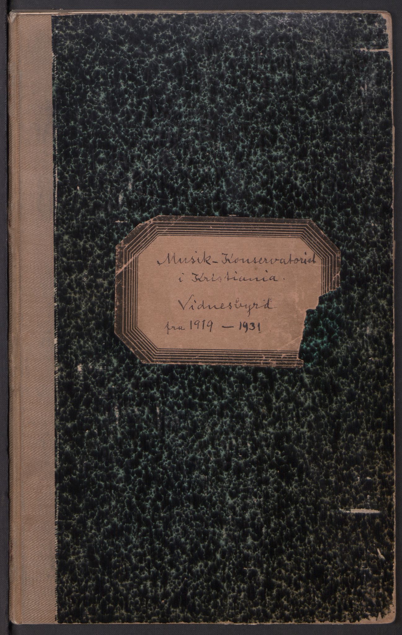 Musikkonservatoriet i Oslo, AV/RA-PA-1761/F/Fb/L0001/0002: Vidnesbyrd / Vidnesbyrd, 1919-1931