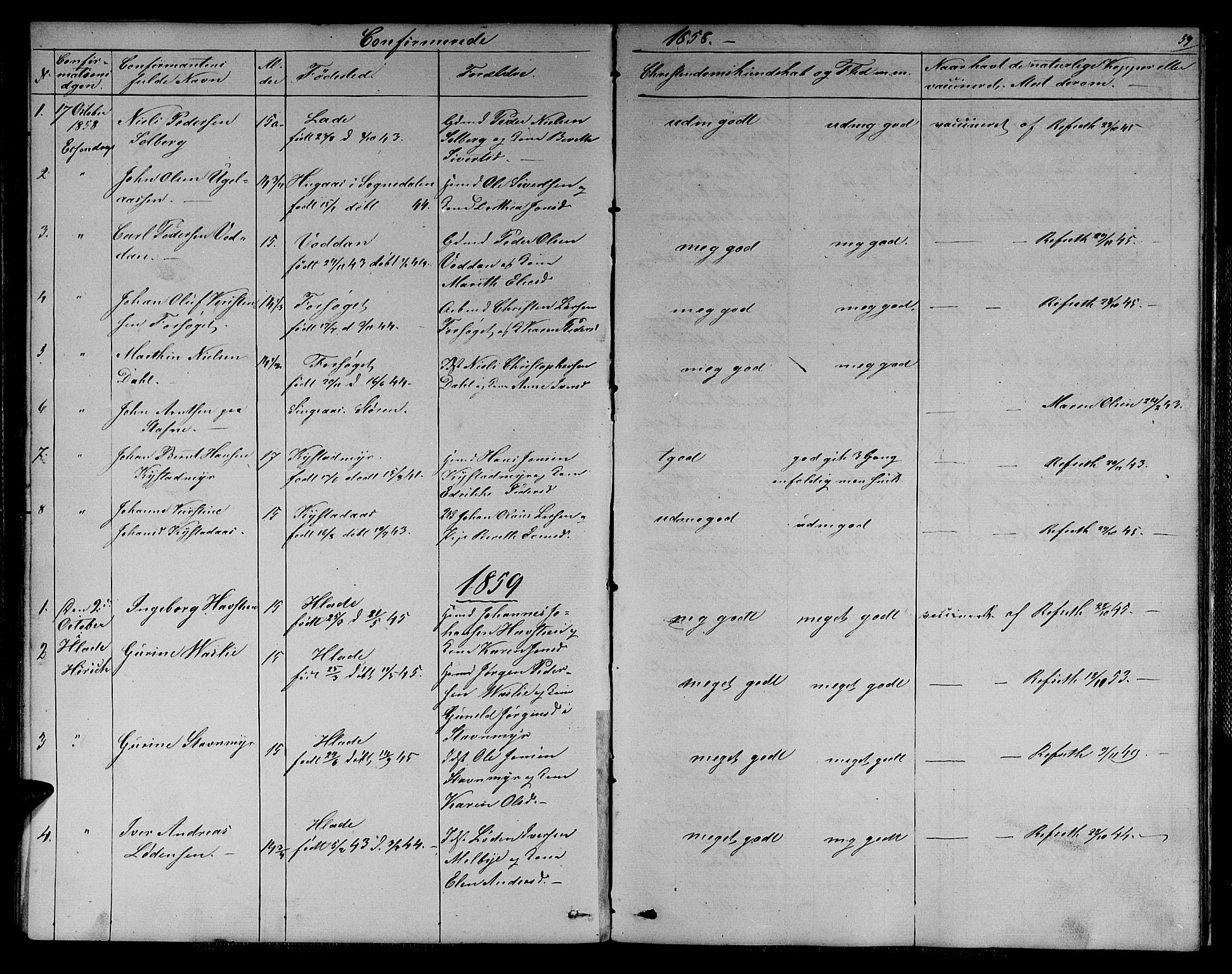 Ministerialprotokoller, klokkerbøker og fødselsregistre - Sør-Trøndelag, AV/SAT-A-1456/611/L0353: Klokkerbok nr. 611C01, 1854-1881, s. 59