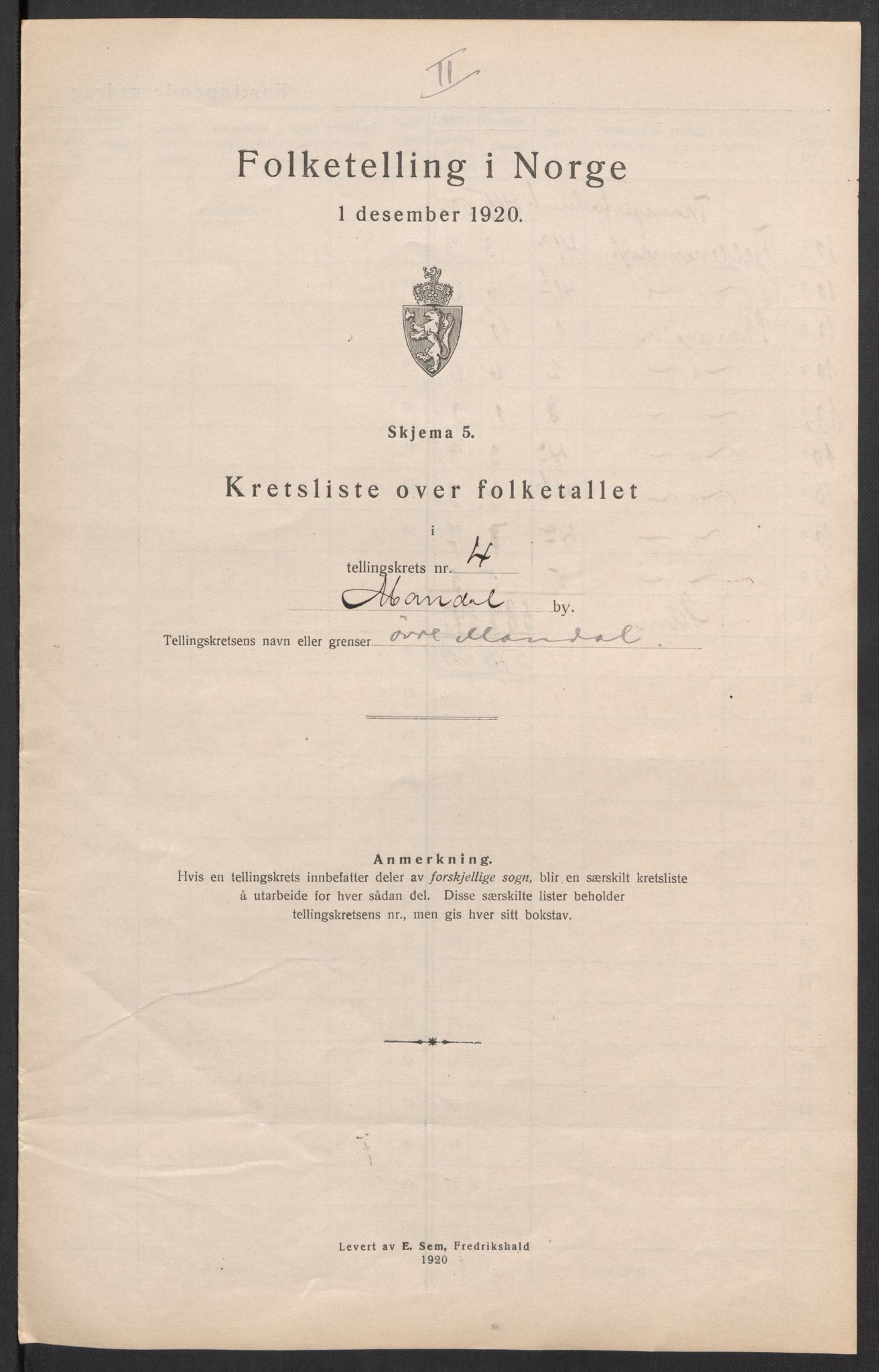 SAK, Folketelling 1920 for 1002 Mandal ladested, 1920, s. 24