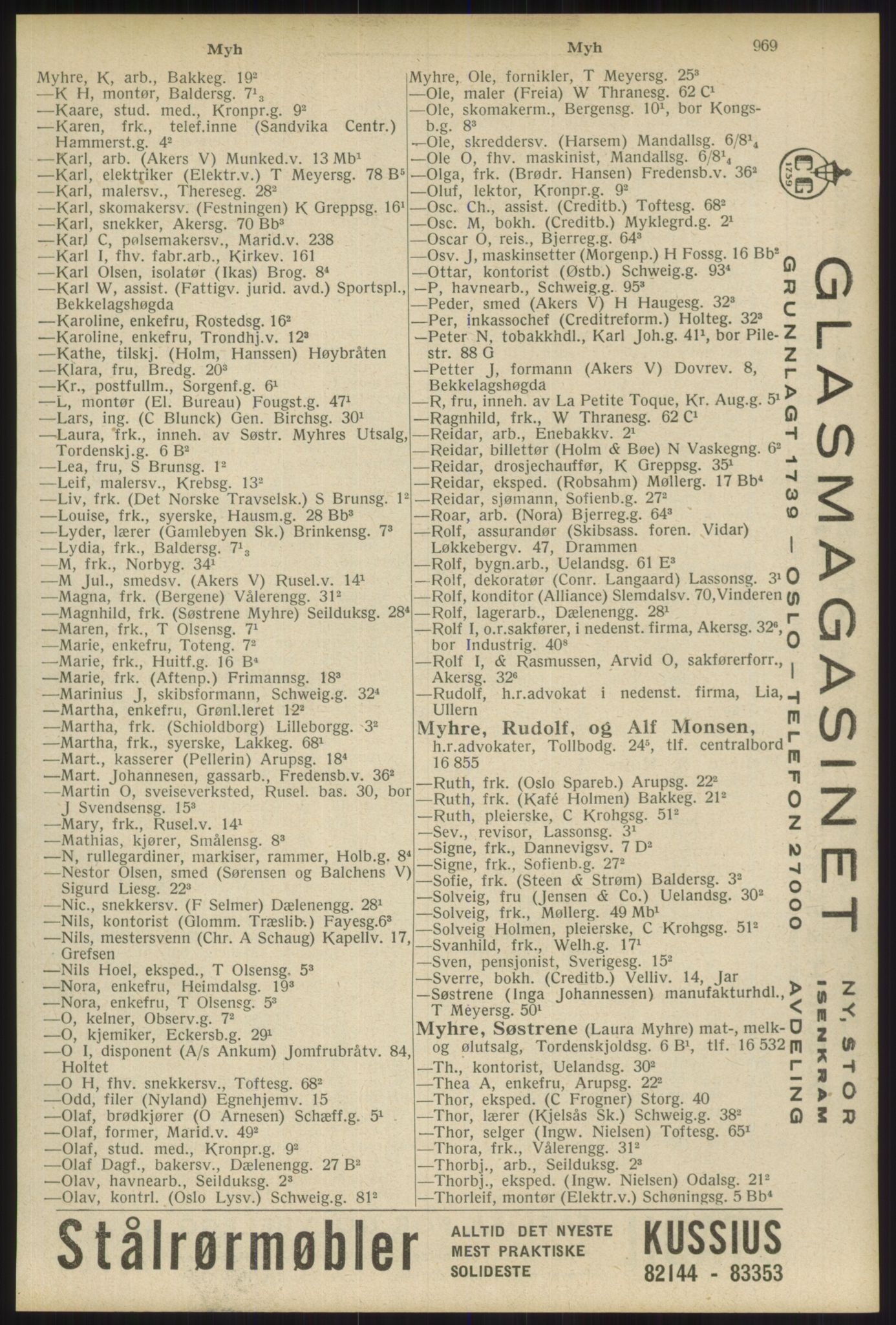 Kristiania/Oslo adressebok, PUBL/-, 1934, s. 969