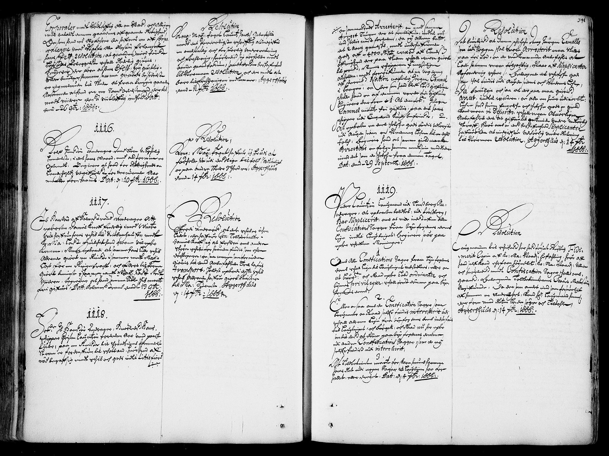 Stattholderembetet 1572-1771, AV/RA-EA-2870/Ad/L0001: Supplikasjons- og resolusjonsprotokoll, 1662-1669, s. 340b-341a