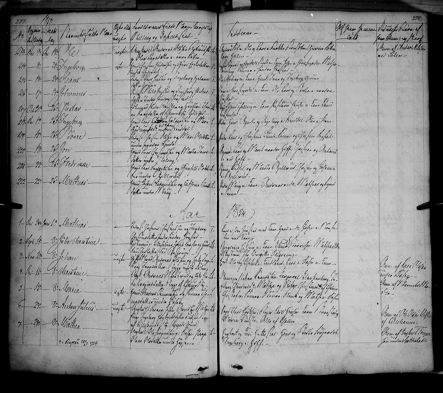 Fåberg prestekontor, AV/SAH-PREST-086/H/Ha/Haa/L0005: Ministerialbok nr. 5, 1836-1854, s. 277-278