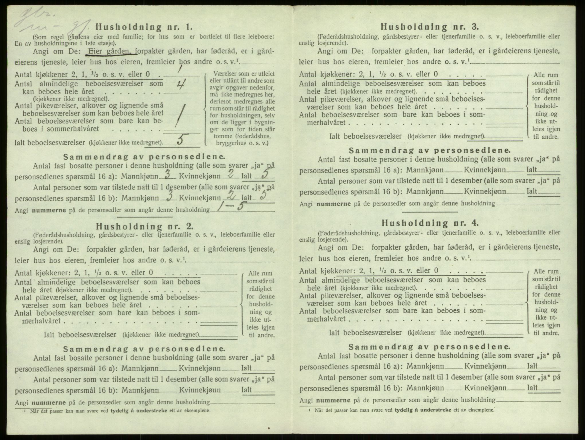 SAB, Folketelling 1920 for 1442 Davik herred, 1920, s. 405