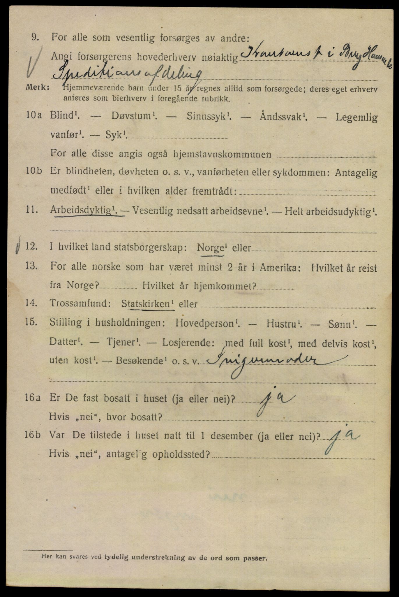 SAO, Folketelling 1920 for 0301 Kristiania kjøpstad, 1920, s. 507444