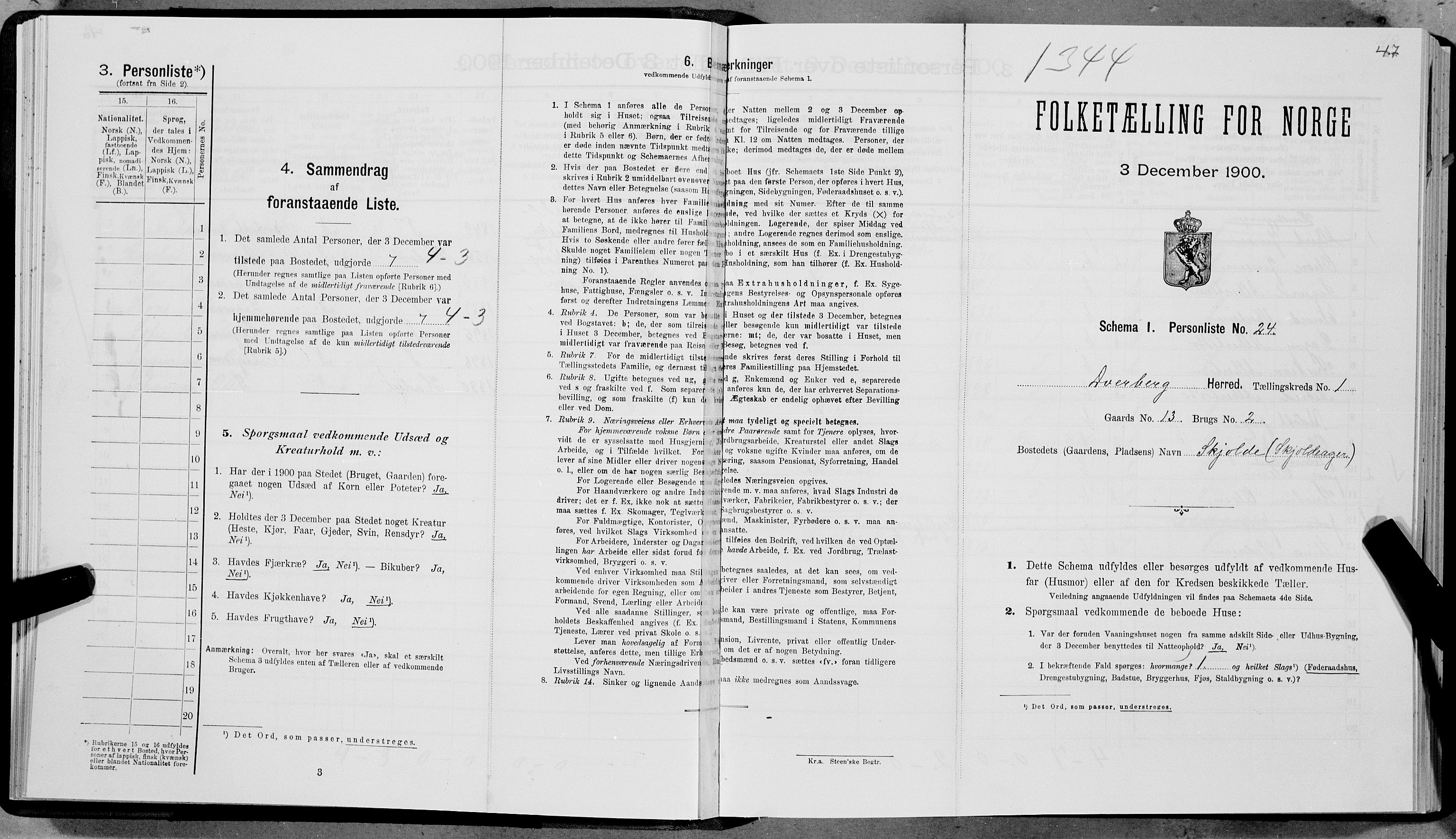 SAT, Folketelling 1900 for 1872 Dverberg herred, 1900, s. 78