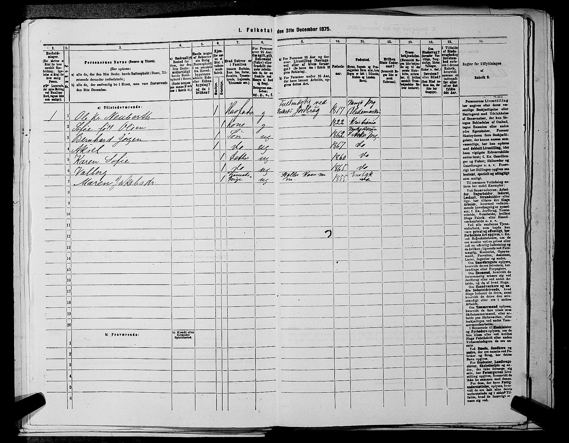 RA, Folketelling 1875 for 0220P Asker prestegjeld, 1875, s. 2612