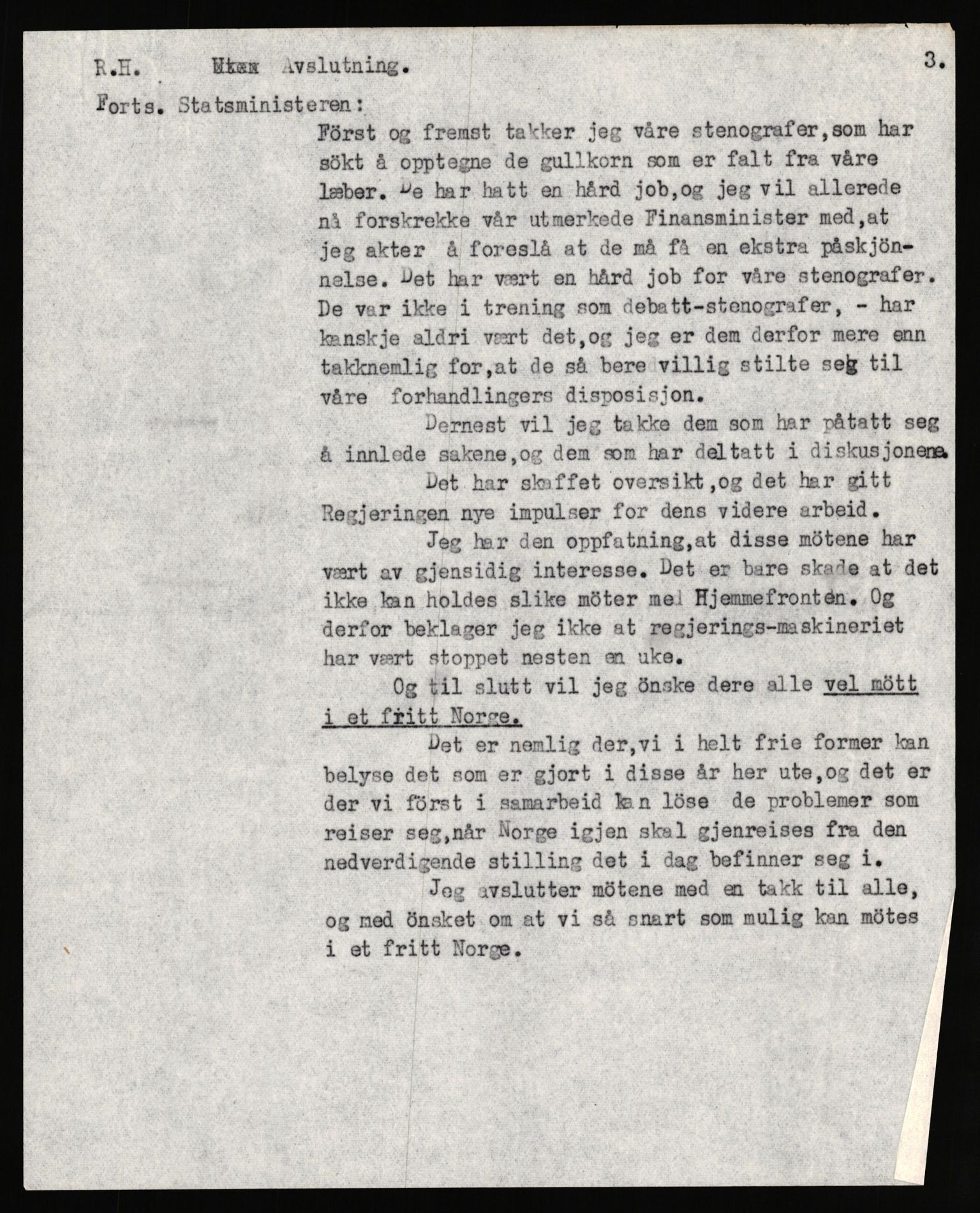 Undersøkelseskommisjonen av 1945, AV/RA-S-1566/D/Db/L0022: Regjeringens virksomhet - Regjeringens utenriks- og forsvarspolitikk, 1940-1945, s. 1311