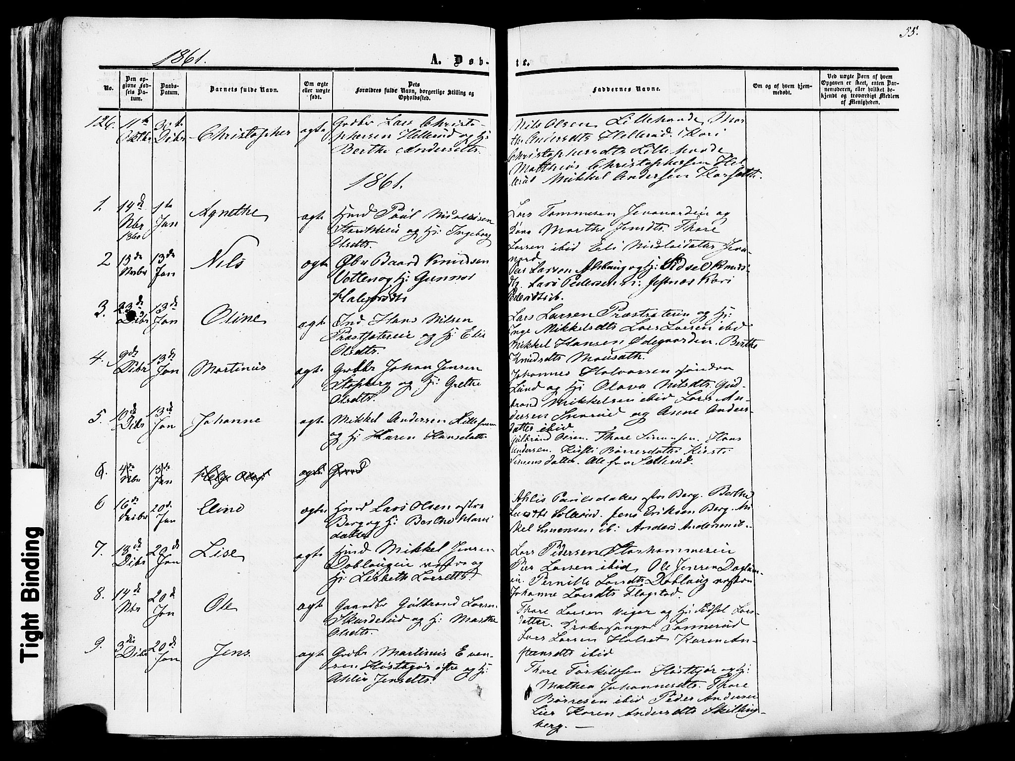 Vang prestekontor, Hedmark, AV/SAH-PREST-008/H/Ha/Haa/L0013: Ministerialbok nr. 13, 1855-1879, s. 55