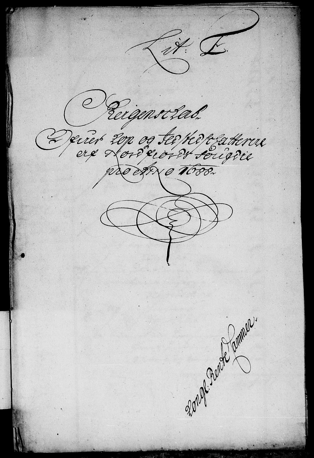 Rentekammeret inntil 1814, Reviderte regnskaper, Stiftamtstueregnskaper, Bergen stiftamt, AV/RA-EA-6043/R/Rc/L0087: Bergen stiftamt, 1688